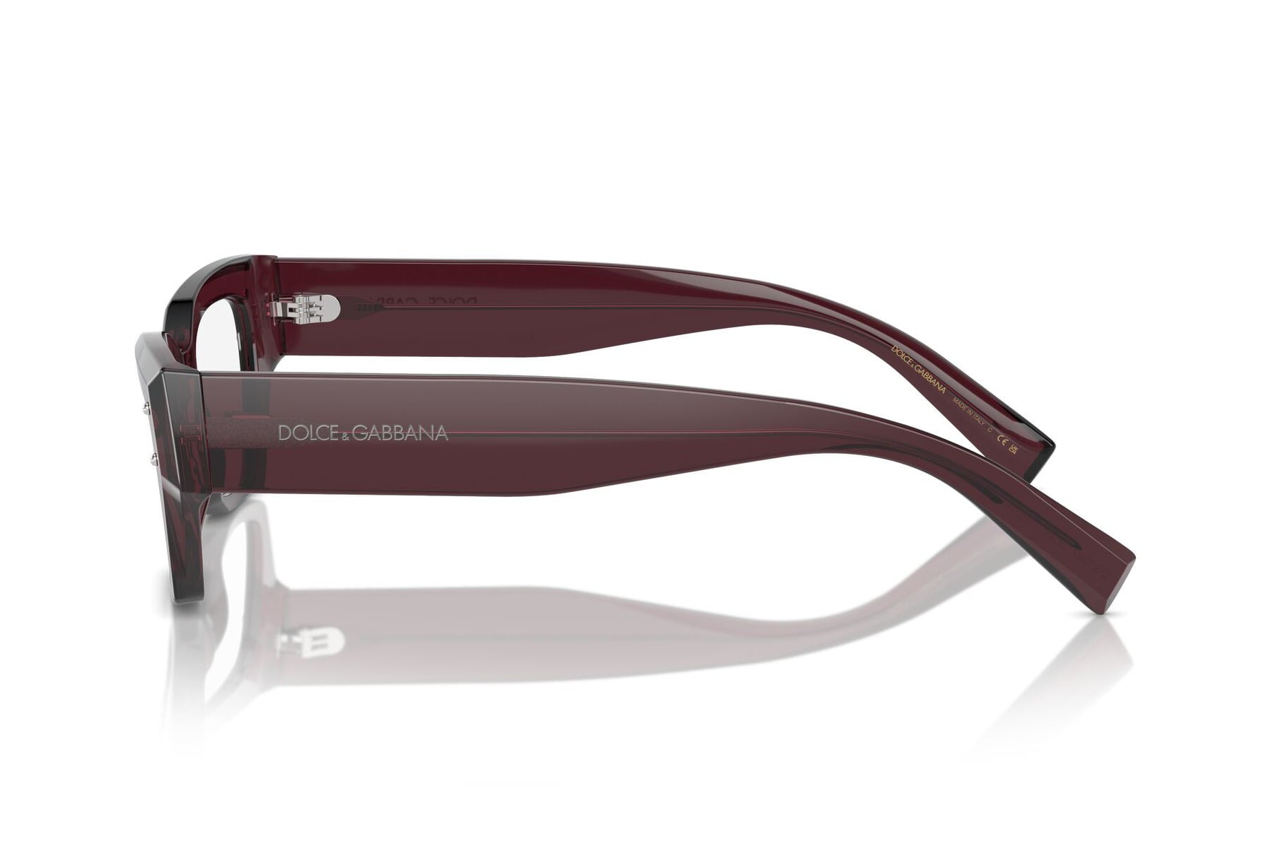 DOLCE & GABBANA 0DG3387 3045 Frame — Transparent Violet frame — view 3