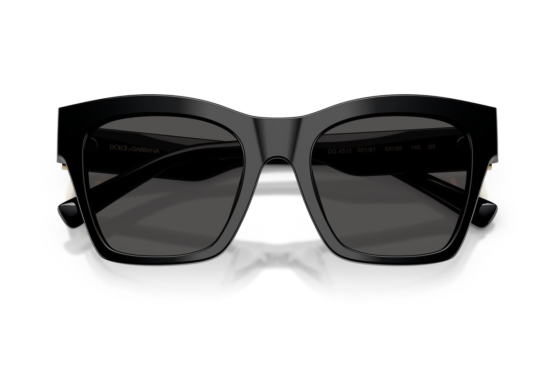 DOLCE & GABBANA 0DG4512 501/87 Sunglass — Black frame — view 4