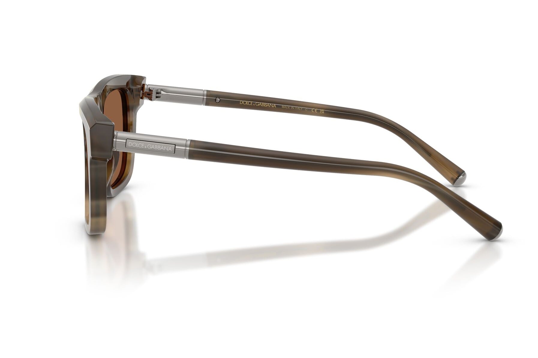 DOLCE & GABBANA 0DG4521 3200OK Sunglass — Light Brown frame — view 3