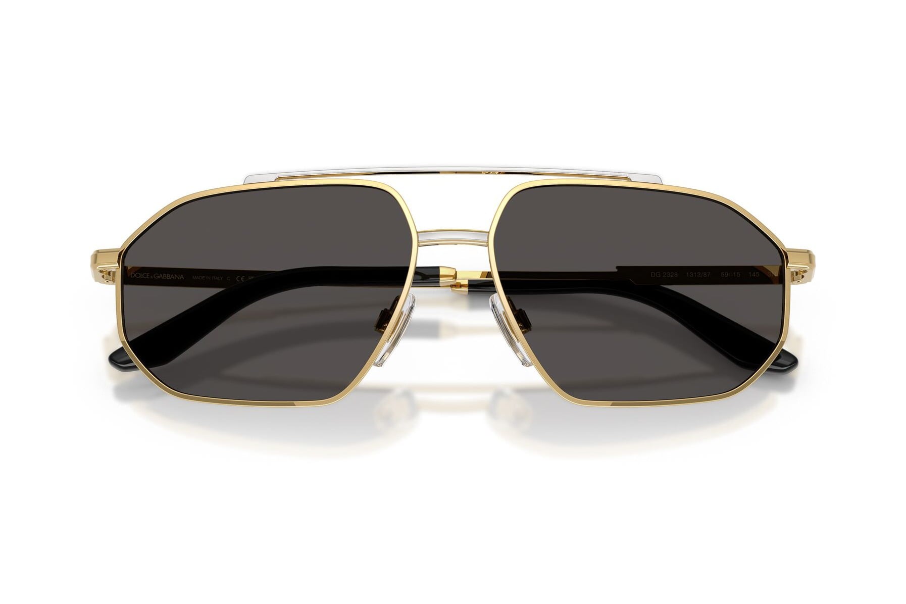 DOLCE & GABBANA 0DG2328 131387 Sunglass — Gold frame — view 4