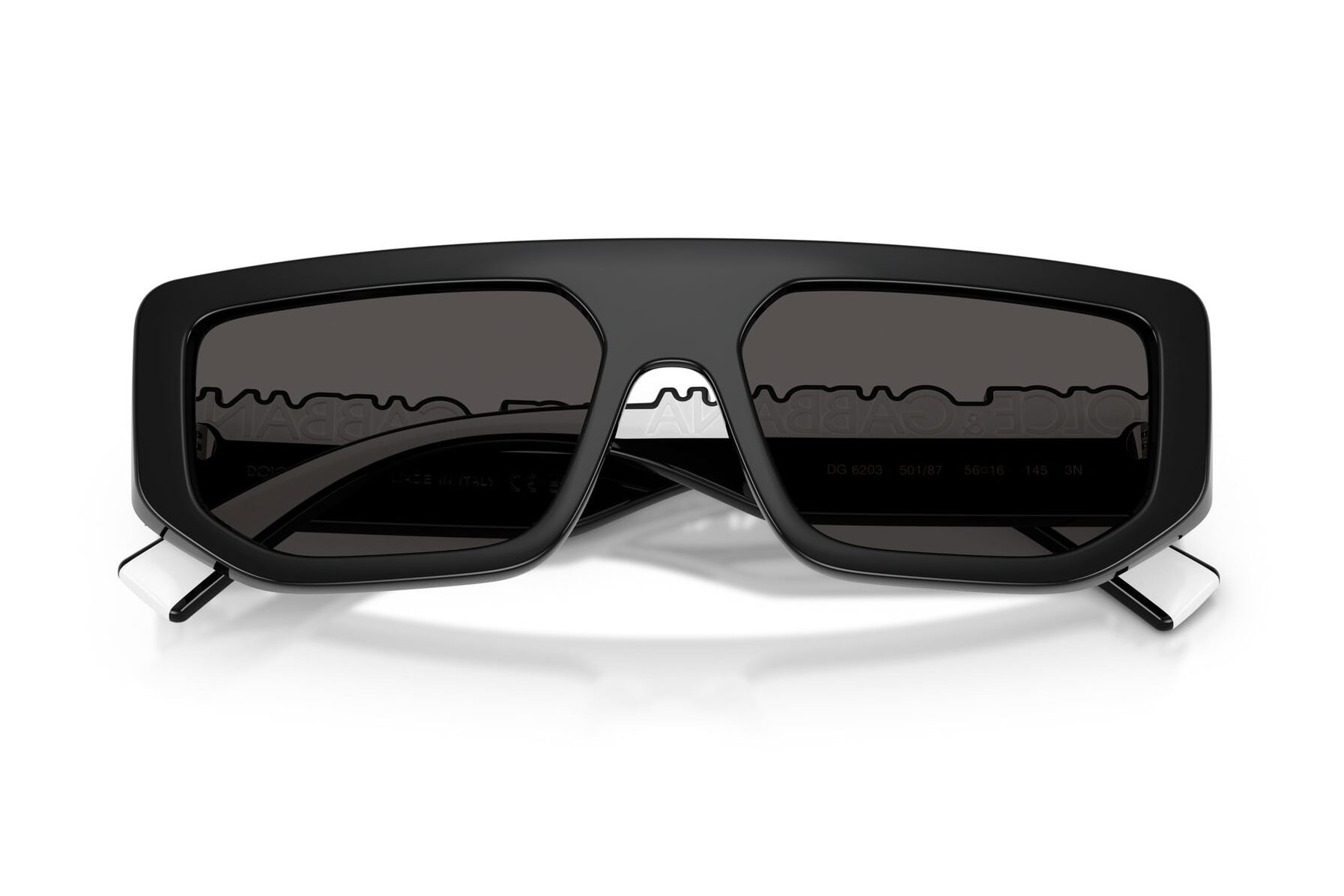 DOLCE & GABBANA 0DG6203 501/87 Sunglass — Black frame — view 4