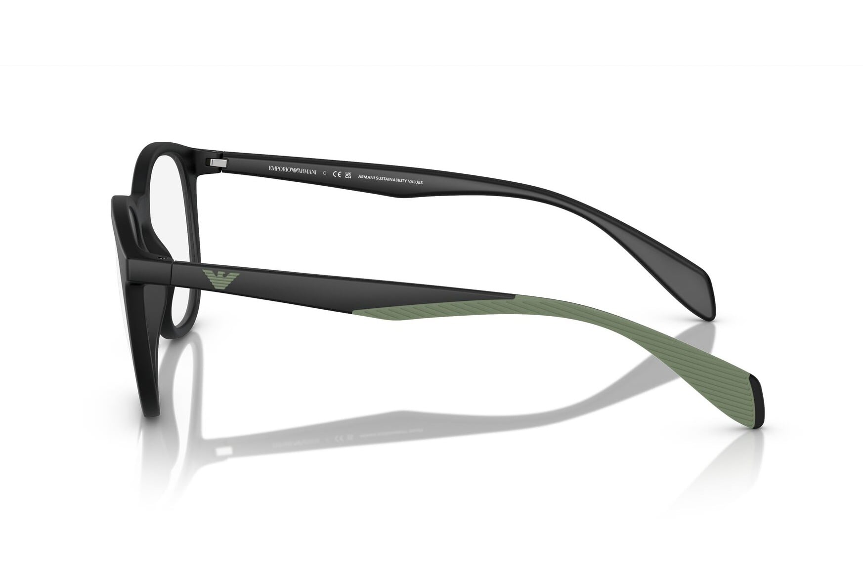 EMPORIO ARMANI 0EA4211 50011W Sunglass — Matt Black frame — view 3