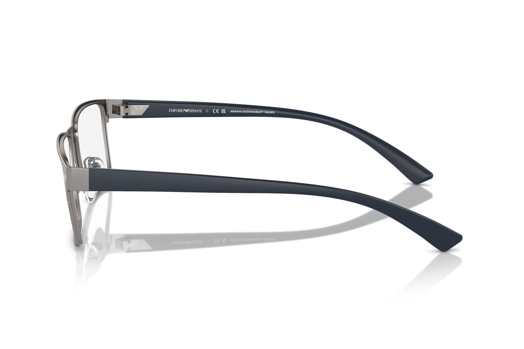 EMPORIO ARMANI 0EA1157 3003 Frame — Gun Metal frame — view 3