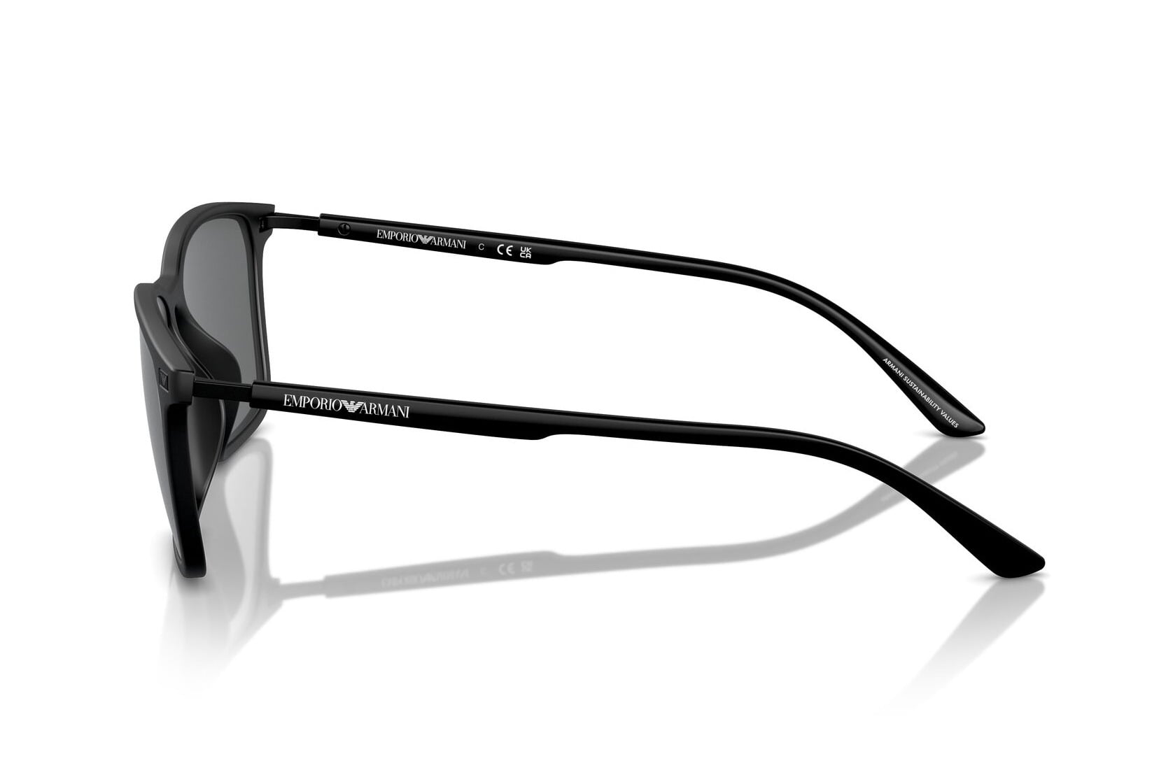 EMPORIO ARMANI 0EA4223U 500187 Sunglass — Matt Black frame — view 3