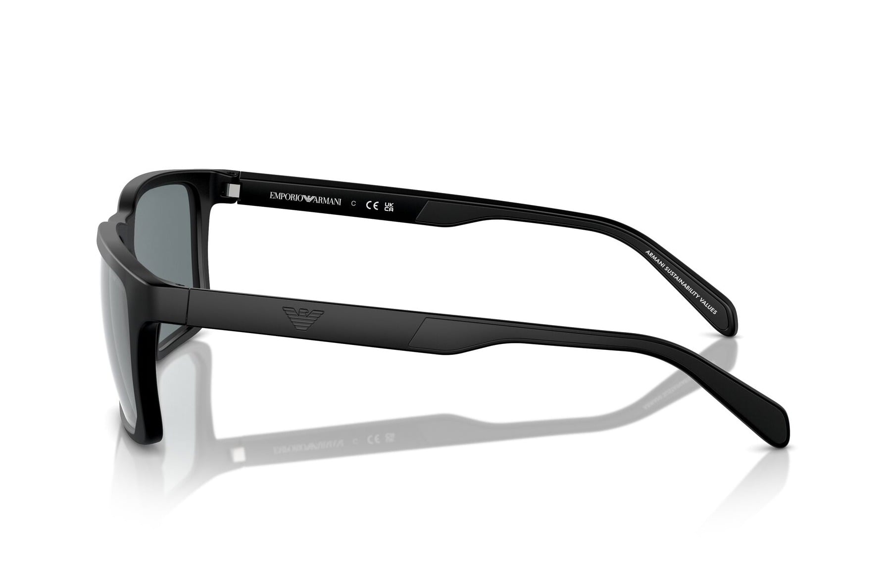 EMPORIO ARMANI 0EA4219 50016G Sunglass — Matt Black frame — view 3