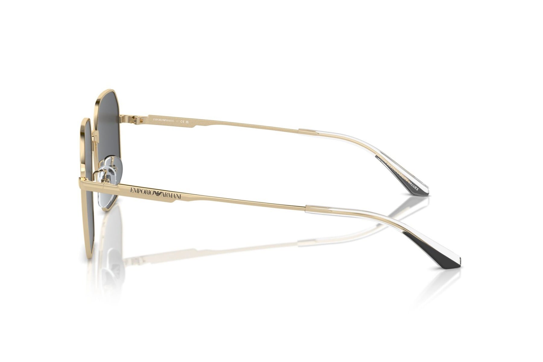 EMPORIO ARMANI 0EA2154D 301387 Sunglass — Gold frame — view 3