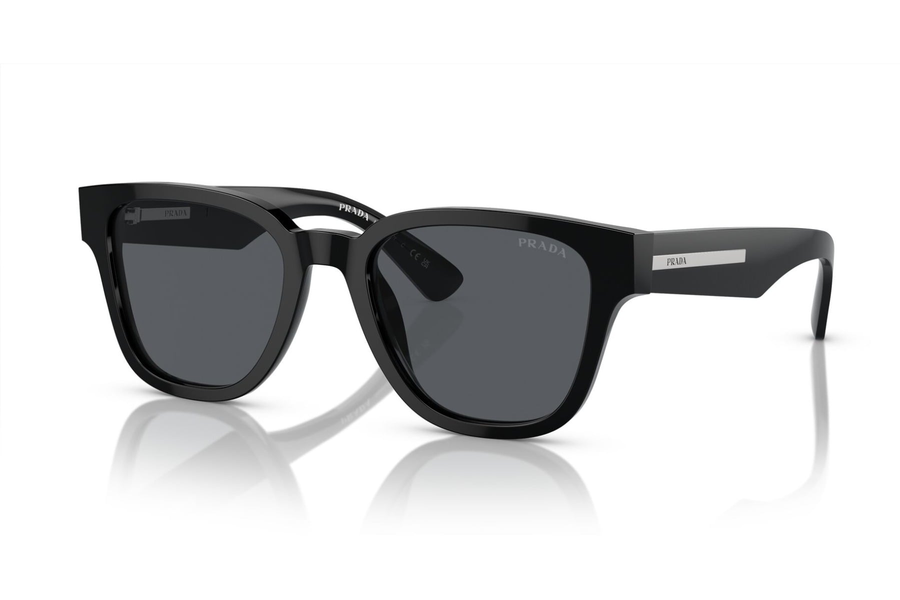 PRADA 0PRA04S 16K07T Sunglass — Black frame — view 3