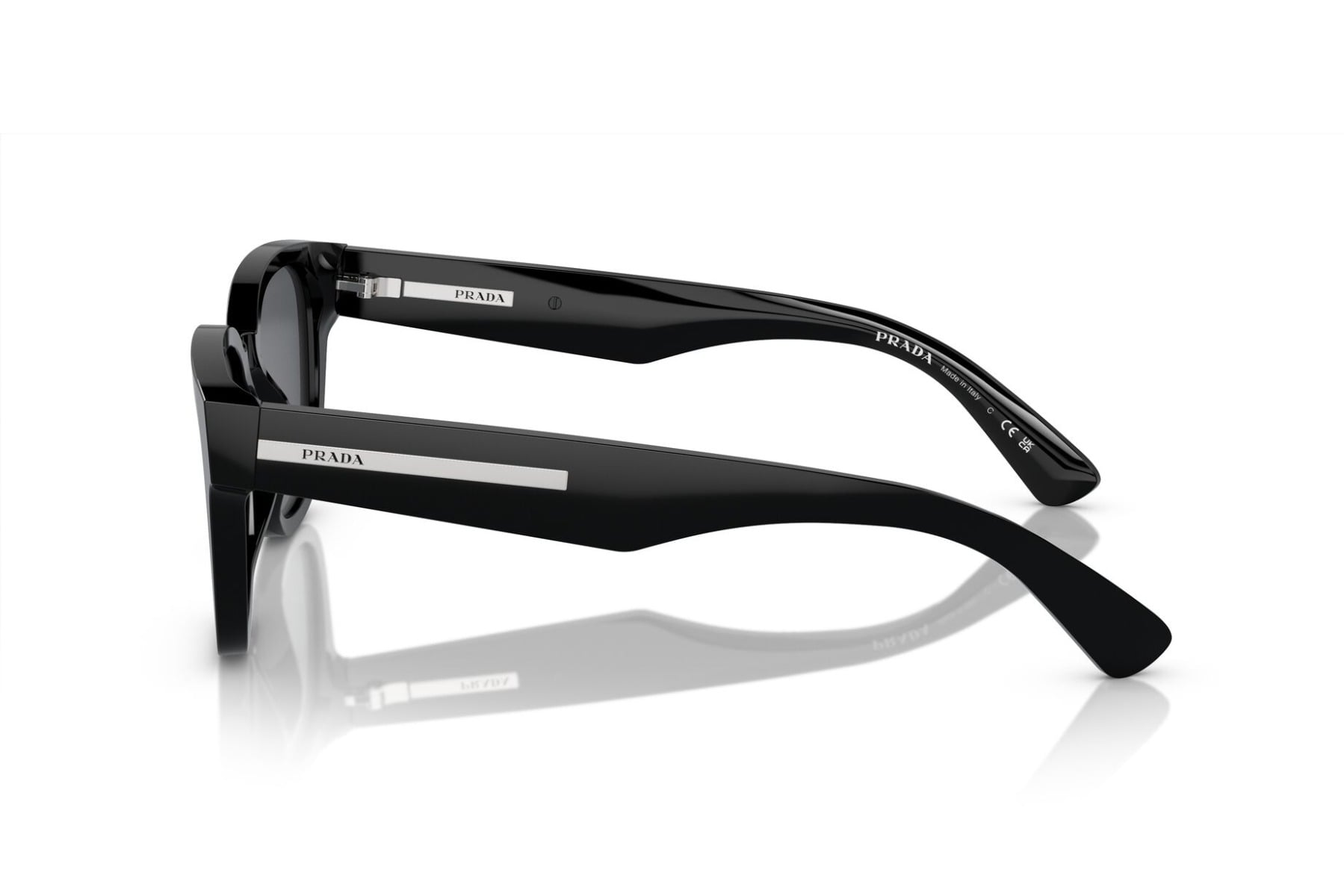 PRADA 0PRA04S 16K07T Sunglass — Black frame — view 2