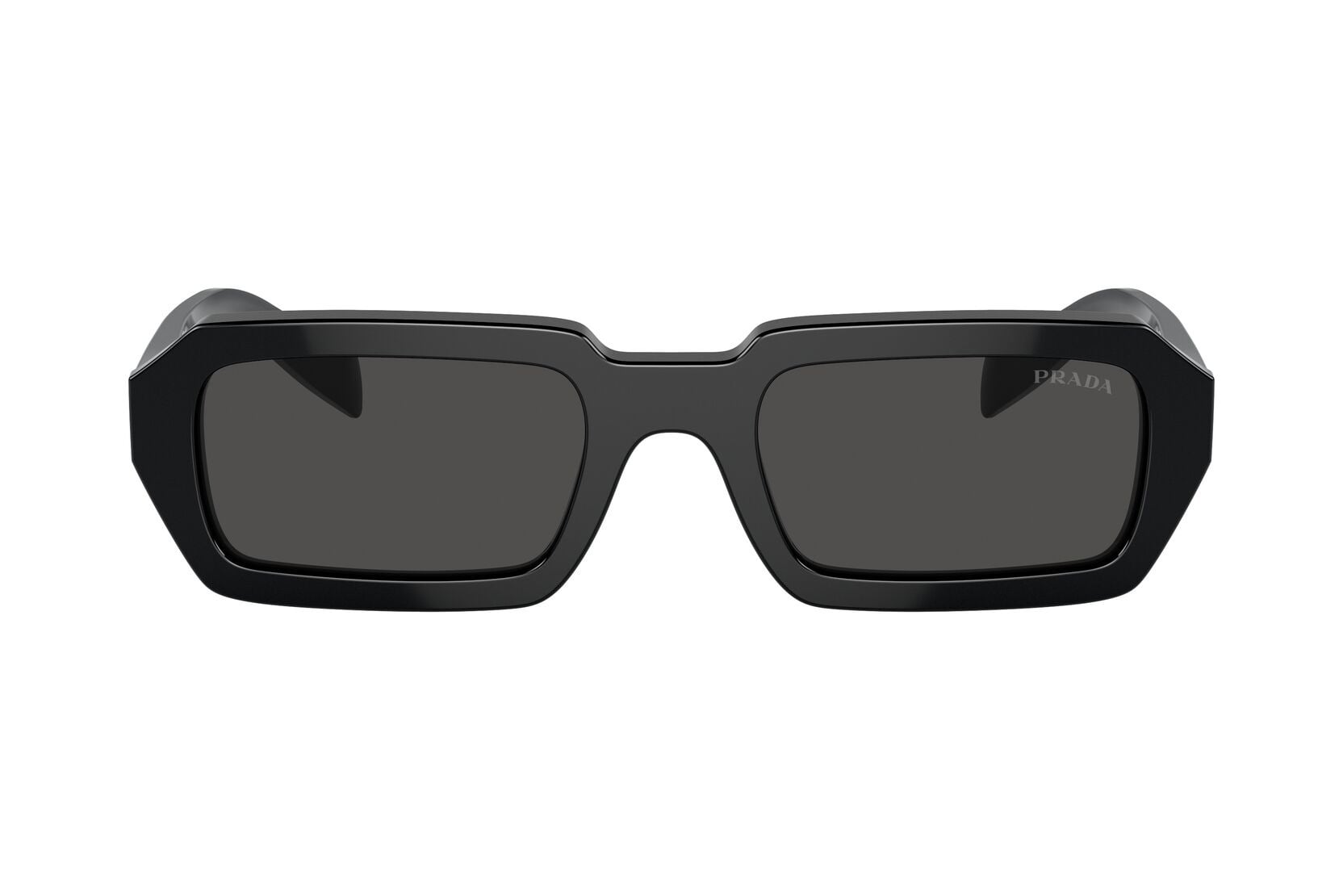 Prada 0PRA12S Sunglass Black Female Full Shell — Black frame