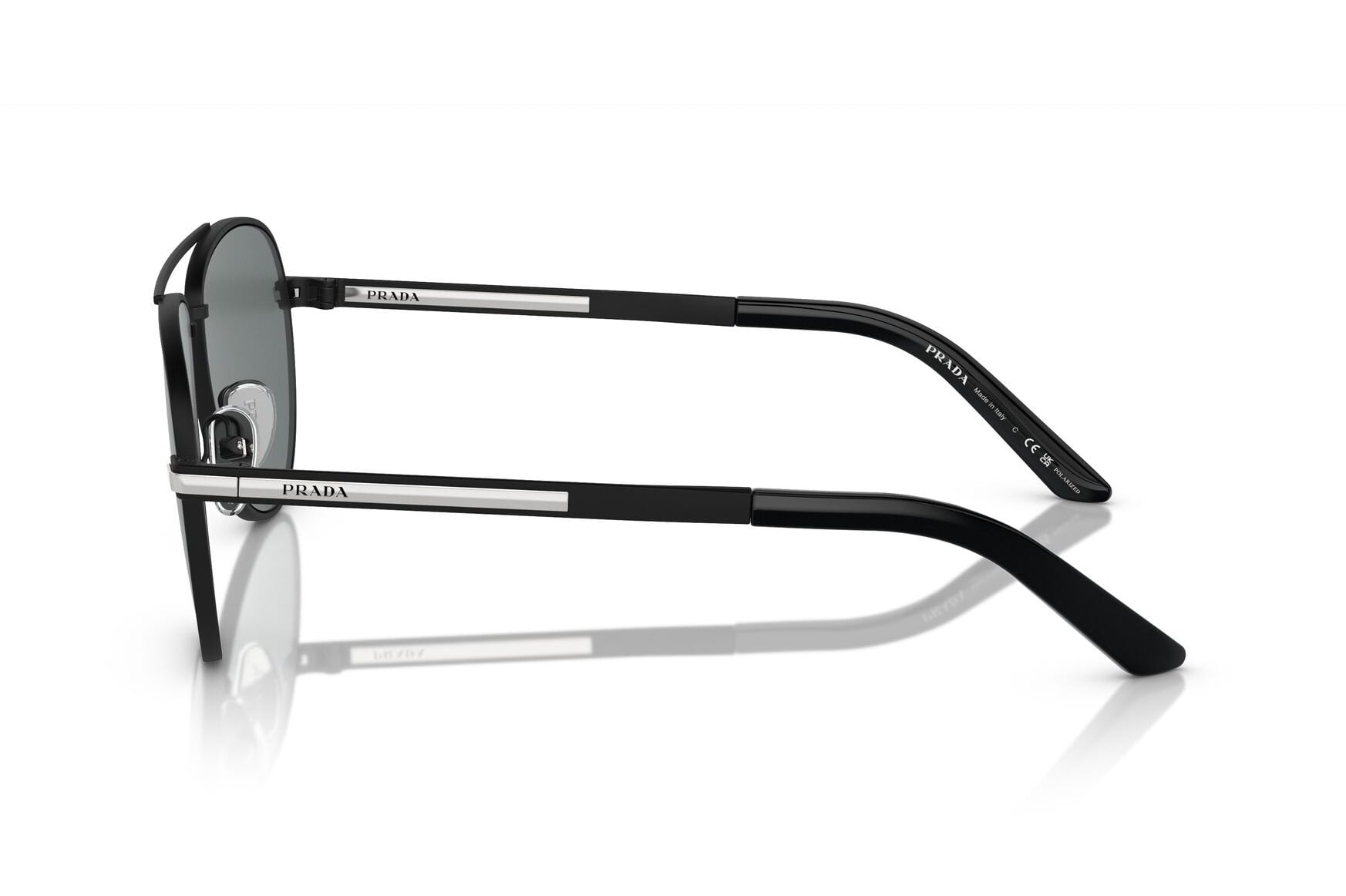 PRADA 0PRA54S 1BO5Z1 Sunglass — Matt Black frame — view 2