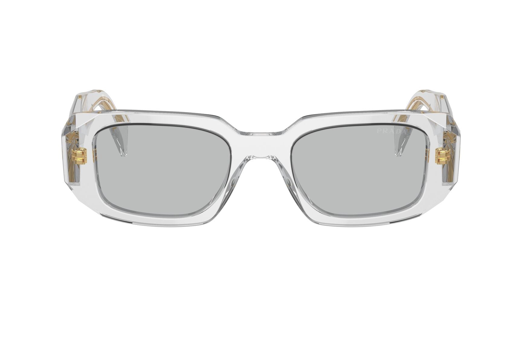 Prada 0PR17WS Sunglass Transparent Grey Female Full Shell — Transparent Grey frame