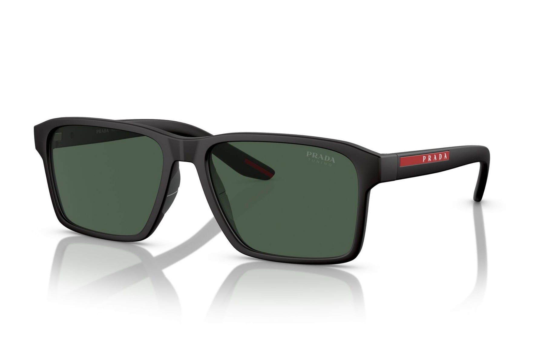 Prada 0PS05YS Sunglass Black Male Full Shell Sunglass — Black frame — view 1