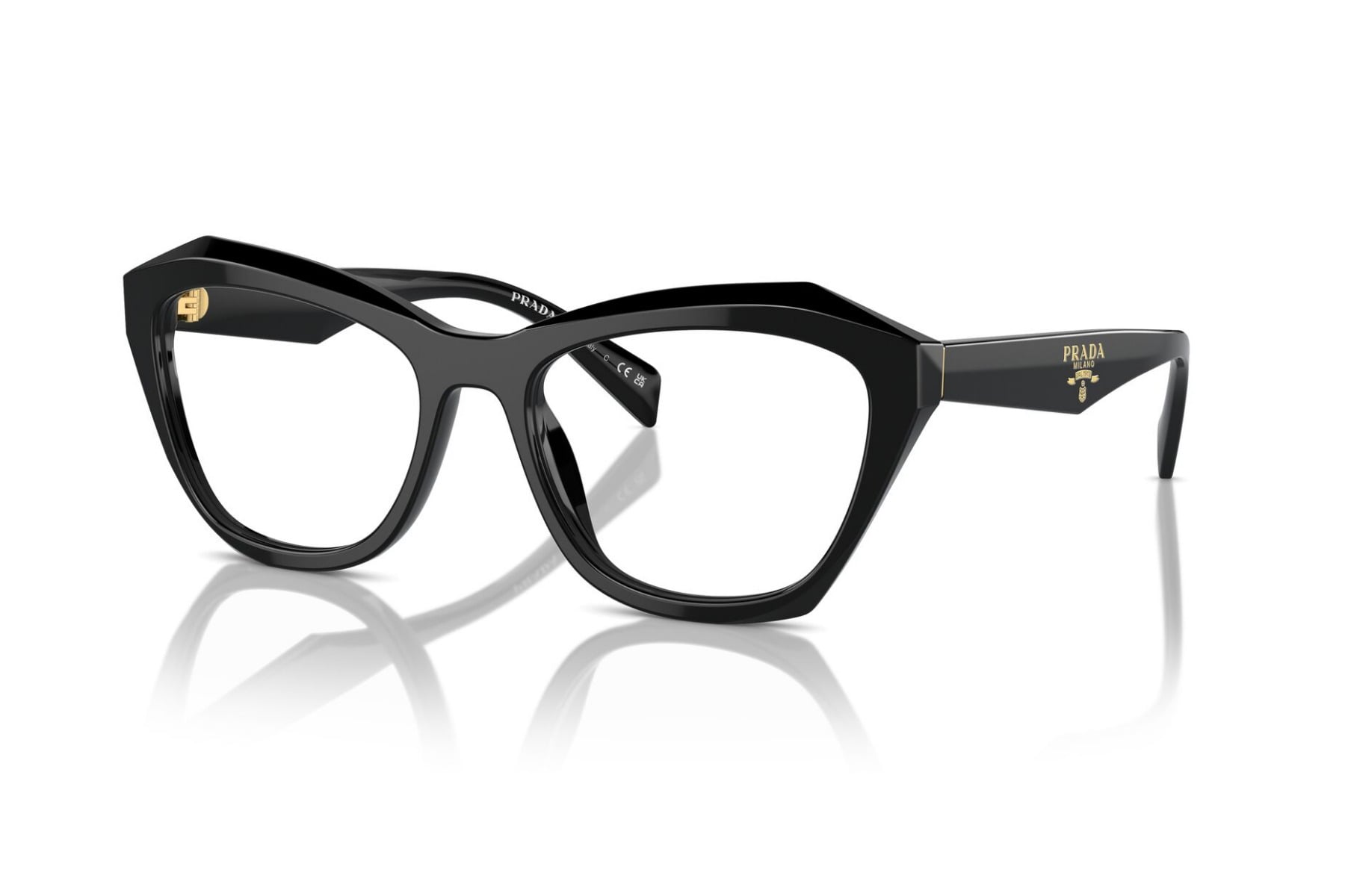 Prada 0PRA20V Frame Black Female Full Shell Frame — Black frame — view 2