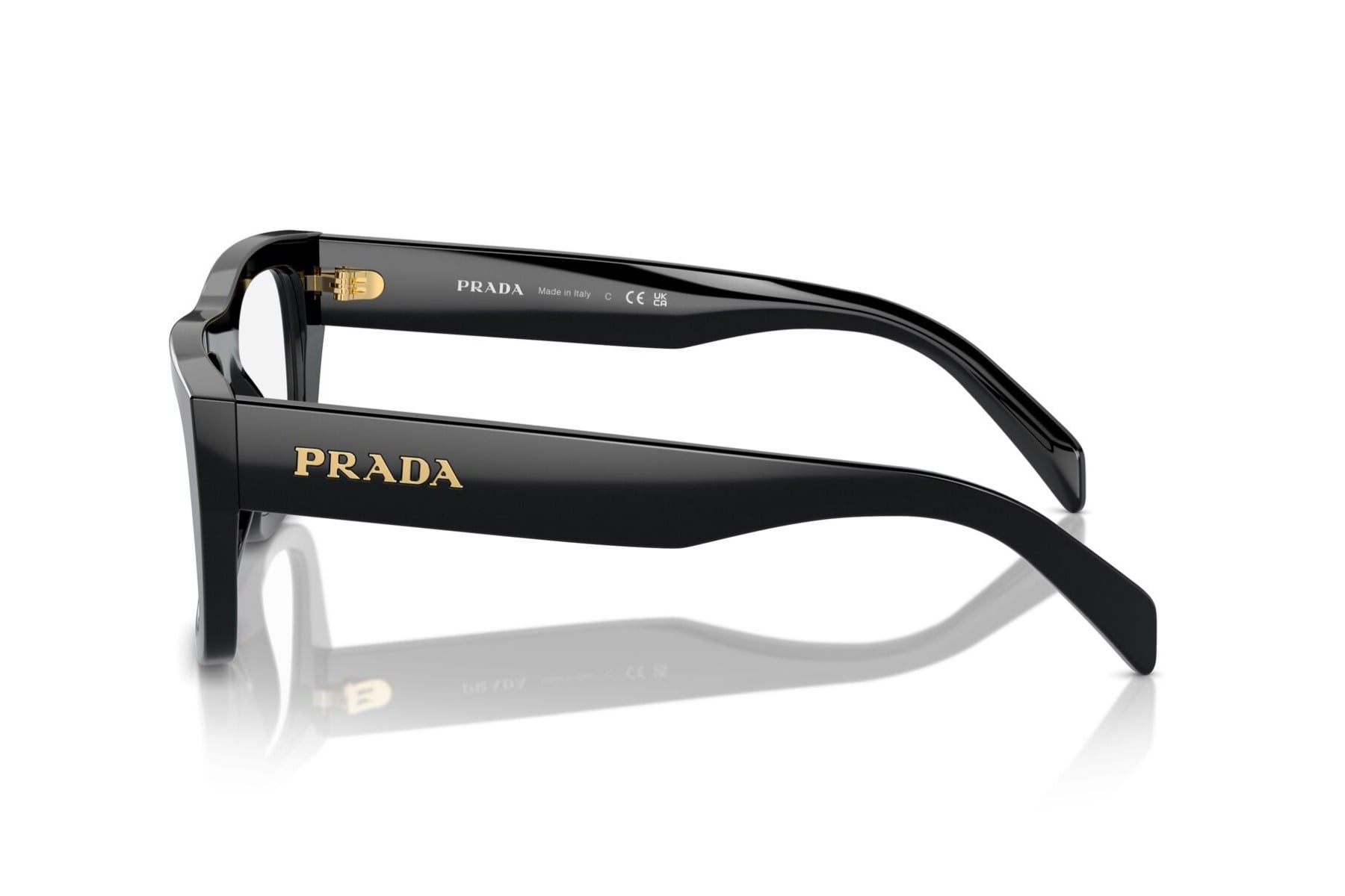 Prada 0PRA17V Frame Black Female Full Shell Frame — view 3