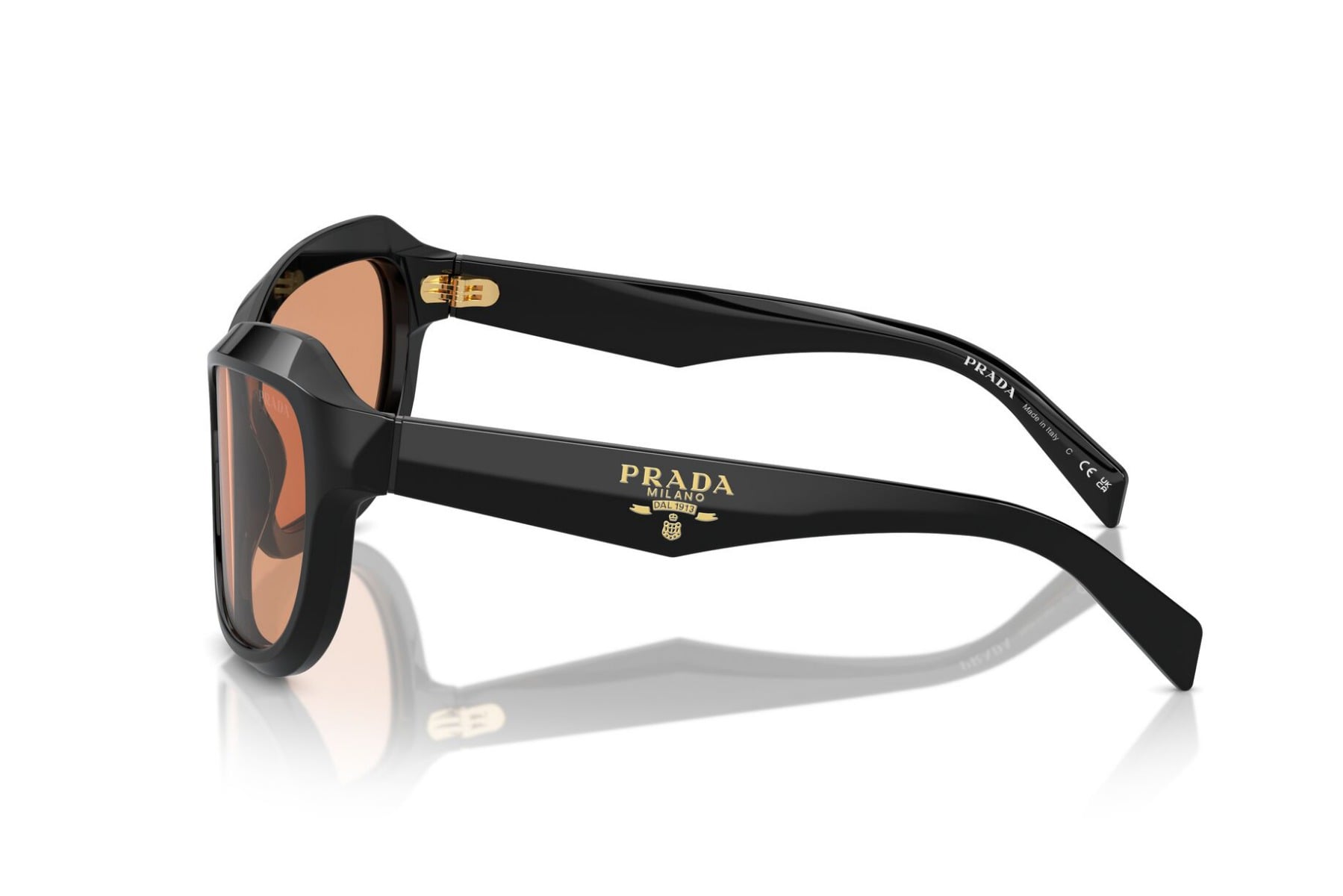 PRADA 0PRA27S 16K07V Sunglass — Black frame — view 3