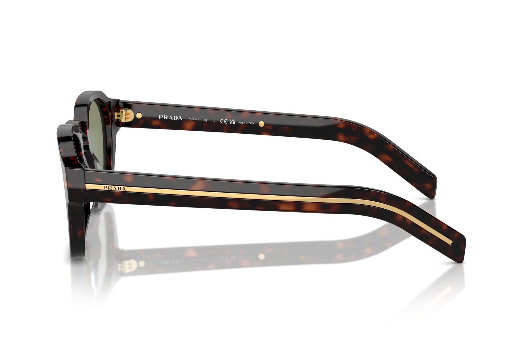 PRADA 0PRA16S 17N-20G Sunglass — Tortoise frame — view 3