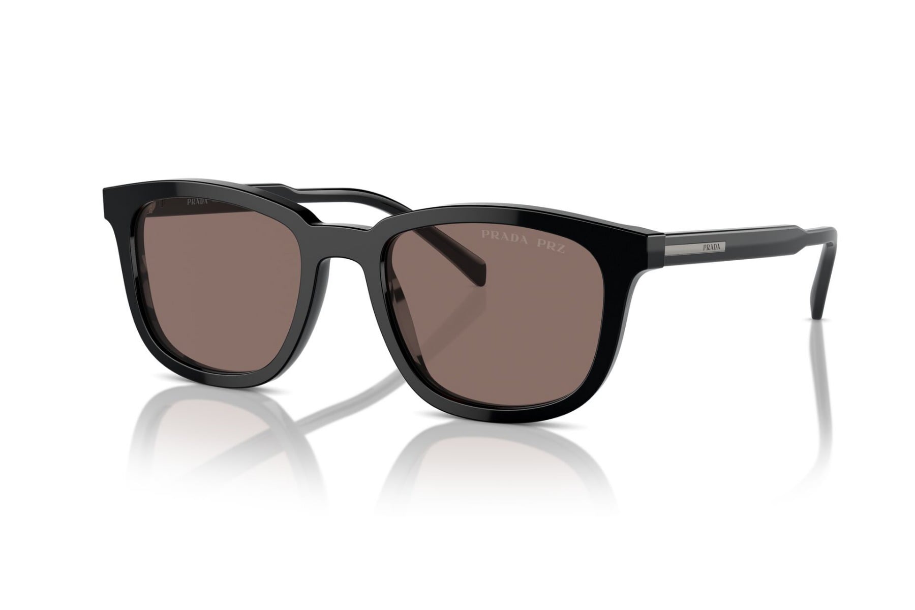 PRADA 0PR A21S 16K-30H Sunglass — Black frame — view 1