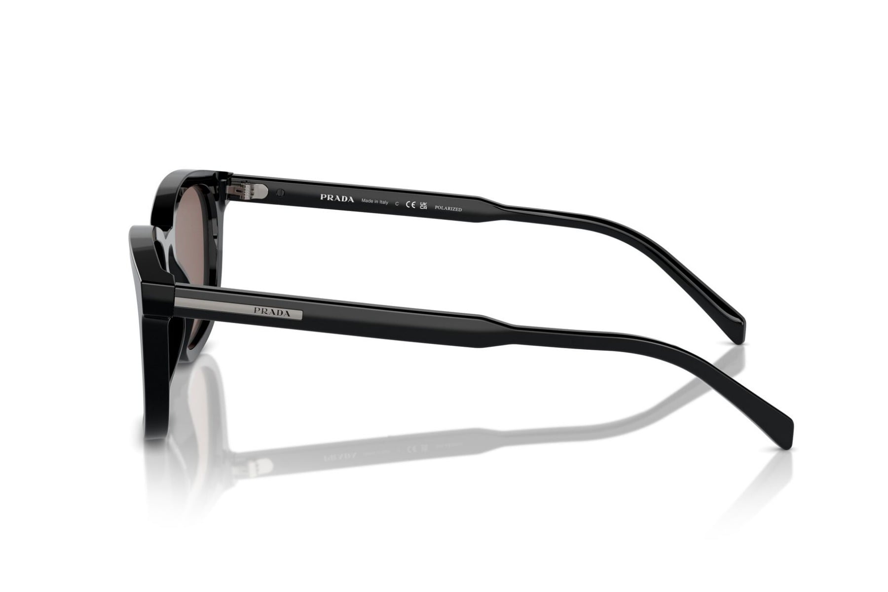 PRADA 0PR A21S 16K-30H Sunglass — Black frame — view 3