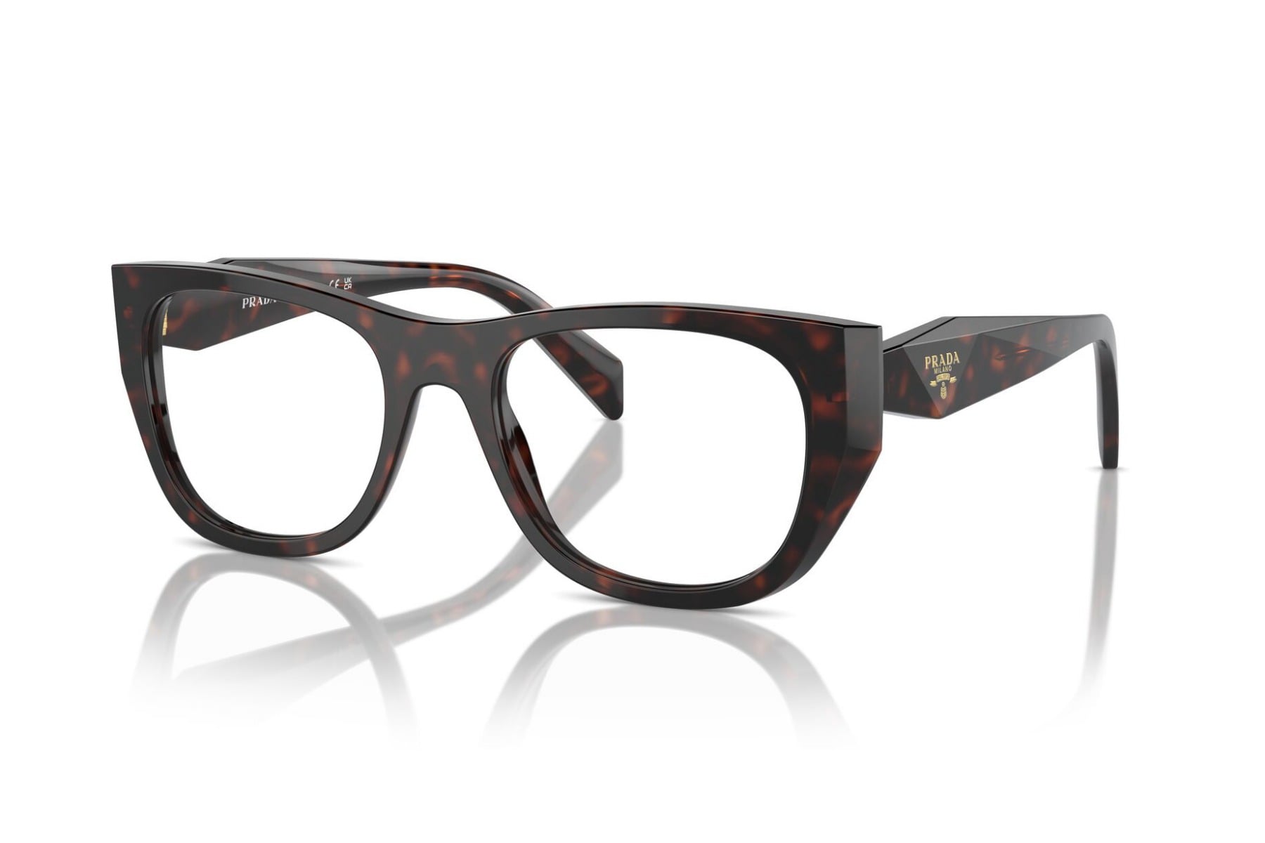Prada 0PRA18V Frame Havana Female Full Shell Frame — Havana frame — view 2