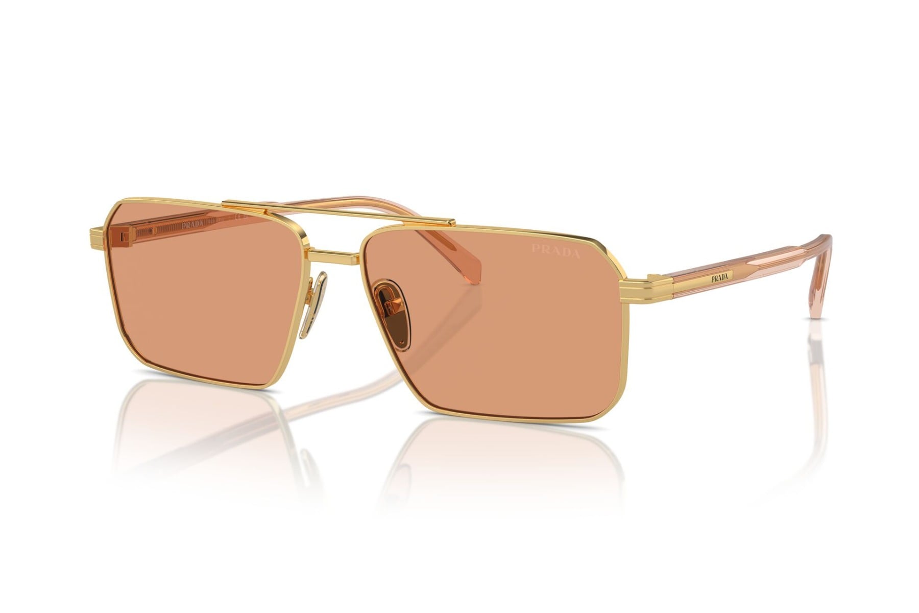 PRADA 0PRA57S 5AK07V Sunglass — Gold frame — view 2