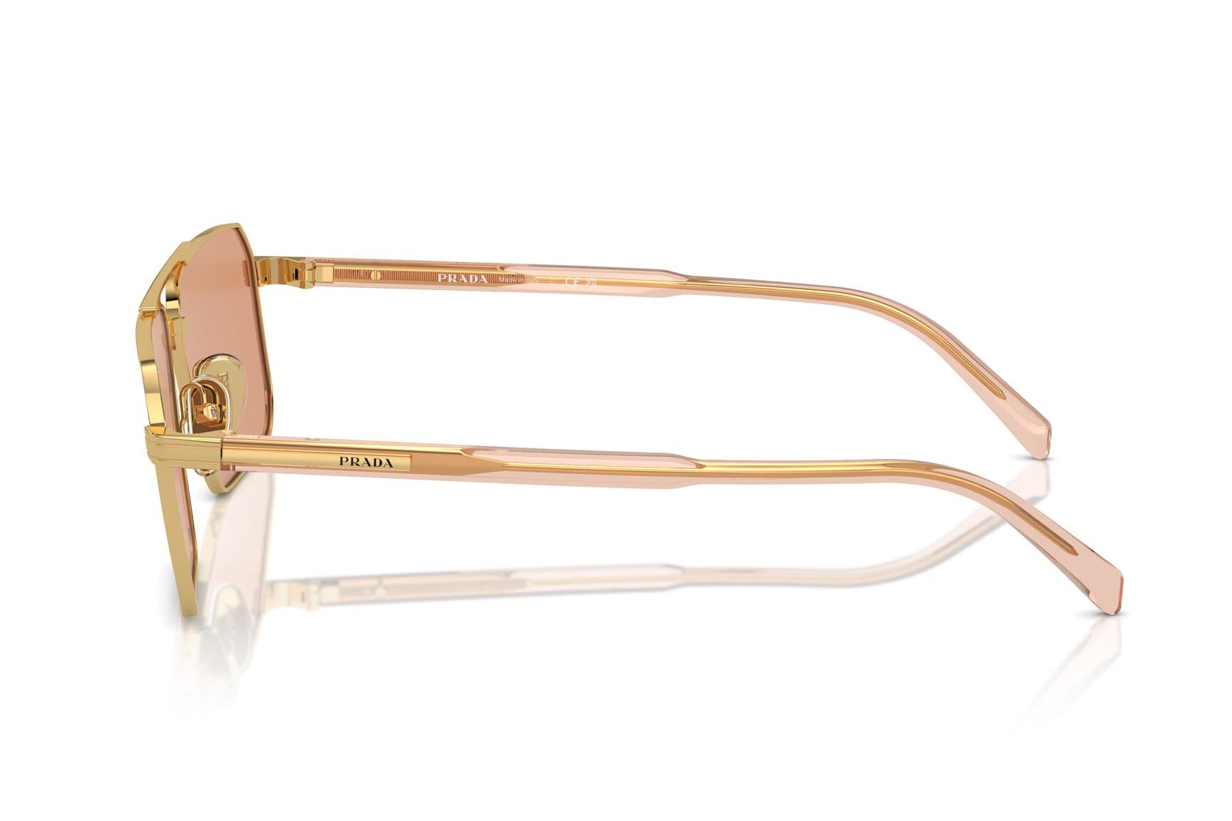PRADA 0PRA57S 5AK07V Sunglass — Gold frame — view 3