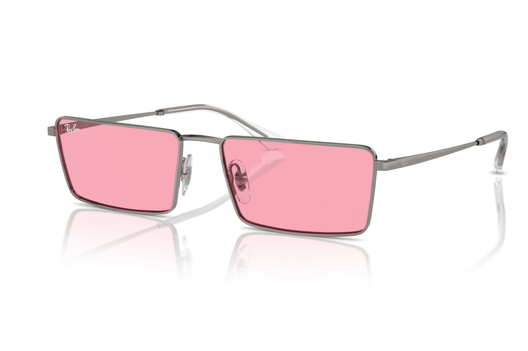 RAYBAN 0RB3741 00484 Sunglass — Gun Metal frame — view 1