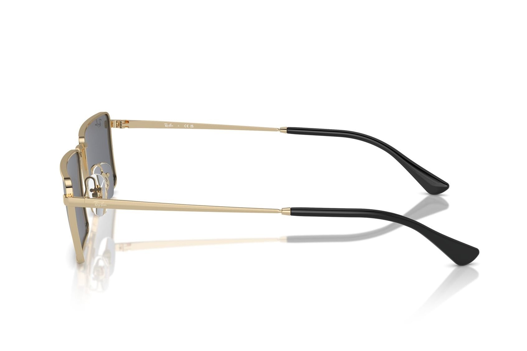 RAYBAN 0RB3741 92316V Sunglass — Light Gold frame — view 3