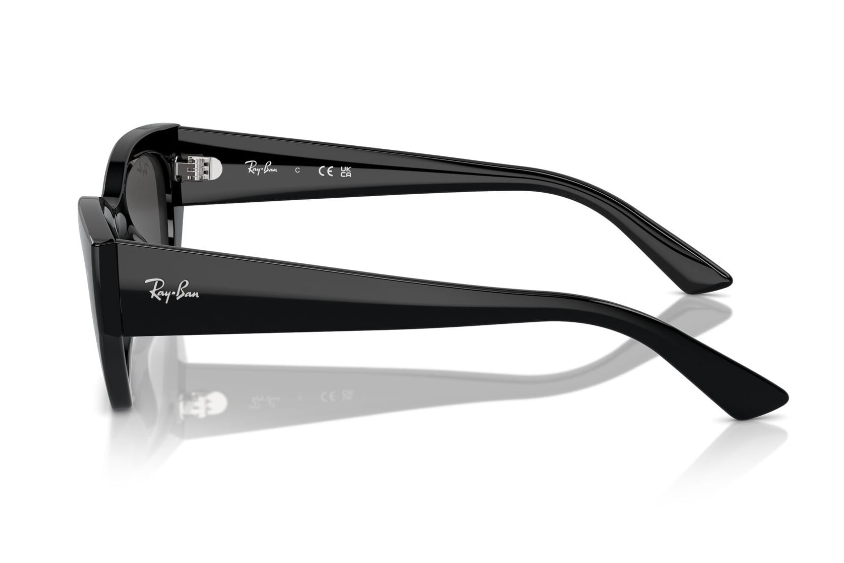 RAYBAN 0RB4430 667787 Sunglass — Black frame — view 3