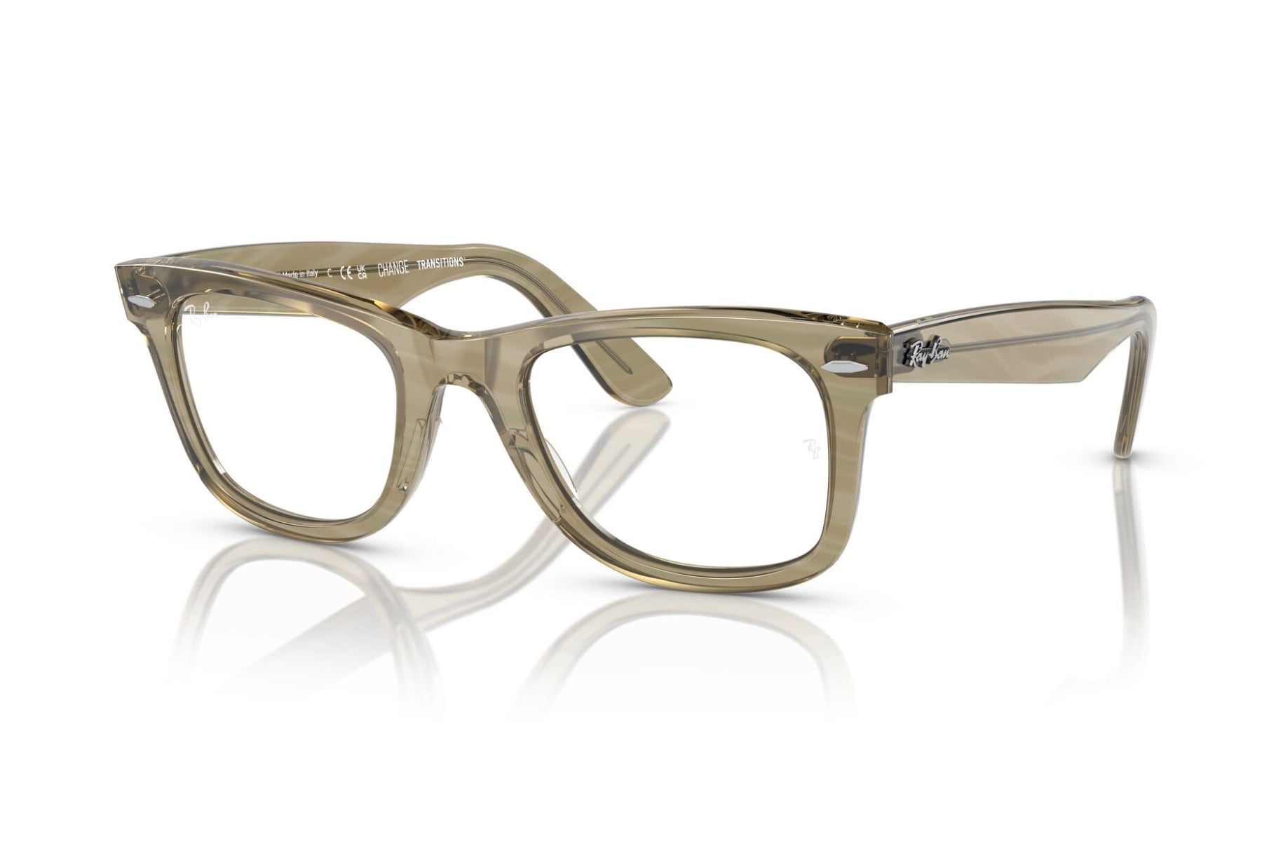 RAYBAN 0RB2140 1387GG Sunglass — Transparent Grey frame — view 2