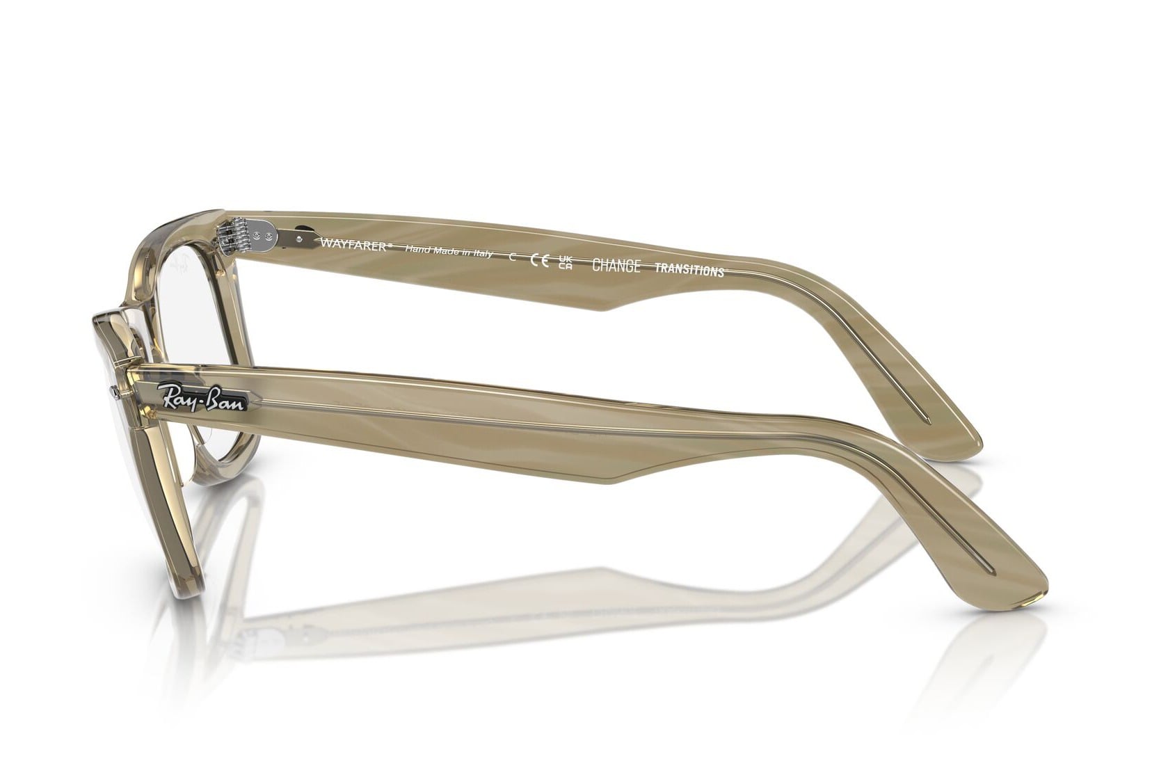 RAYBAN 0RB2140 1387GG Sunglass — Transparent Grey frame — view 3