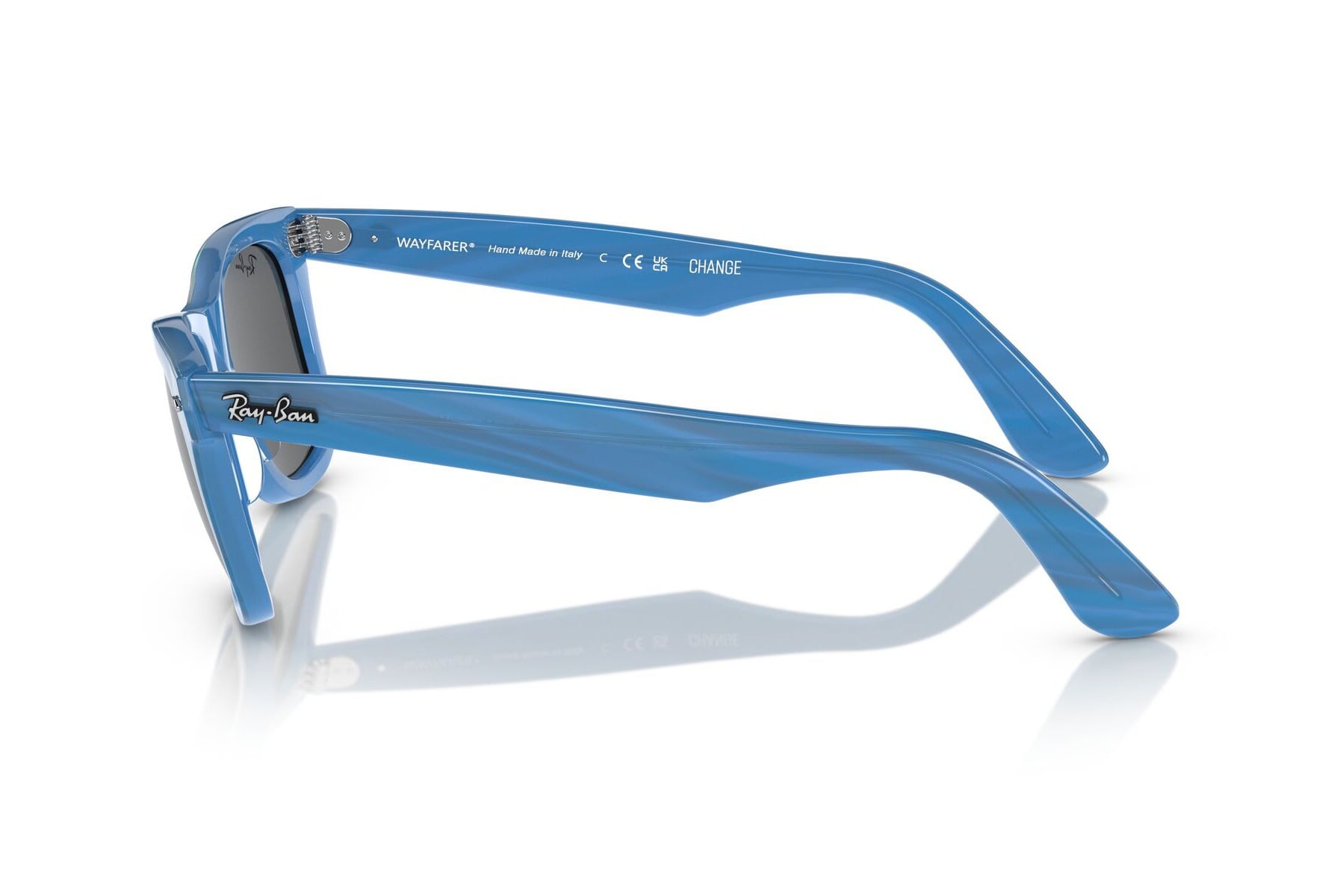 RAYBAN 0RB2140 1409/B1 Sunglass — Blue frame — view 3