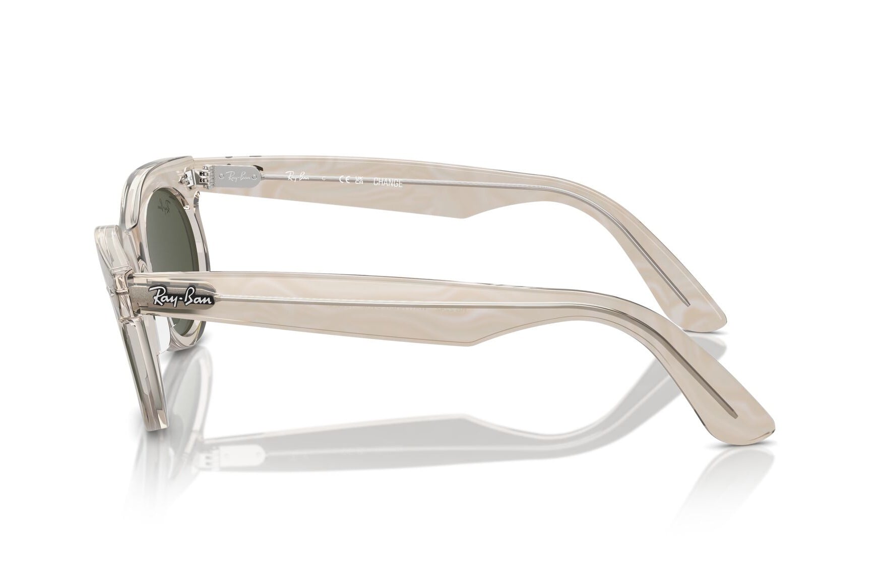 RAYBAN 0RB2242 138331 Sunglass — Transparent Grey frame — view 3