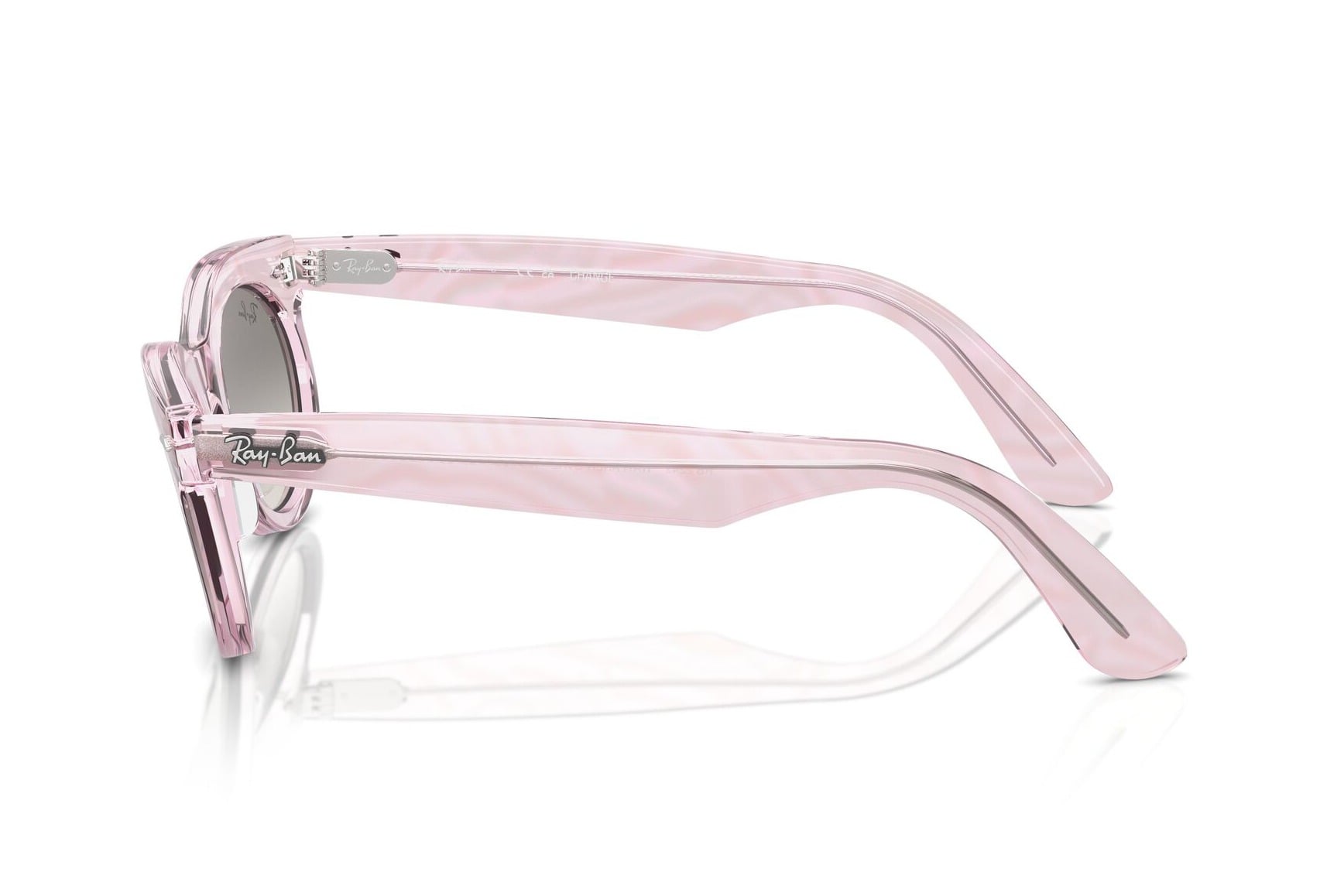 RAYBAN 0RB2242 138432 Sunglass — Transparent Purple frame — view 2
