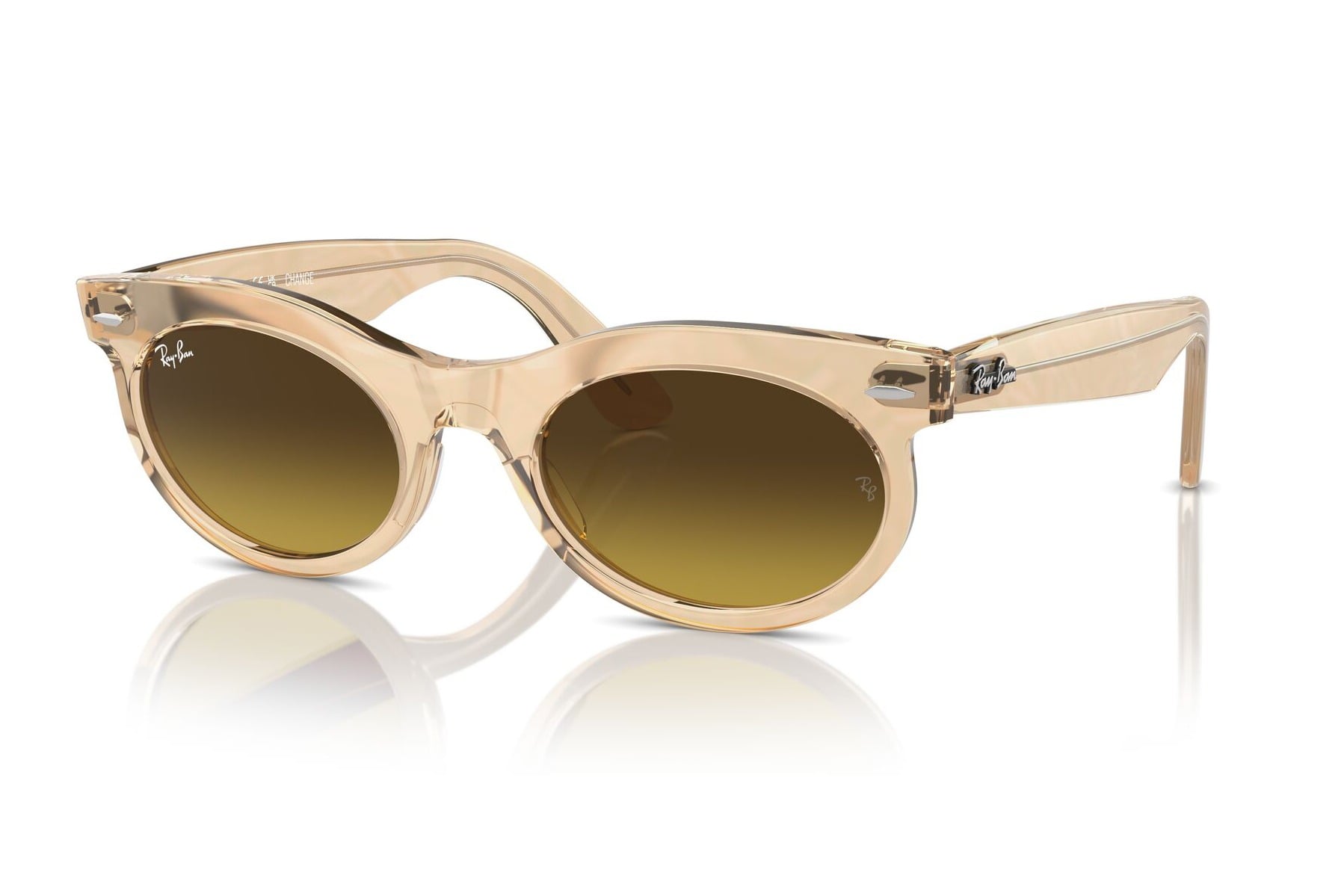 RAYBAN 0RB2242 138685 Sunglass — Transparent Brown frame — view 2