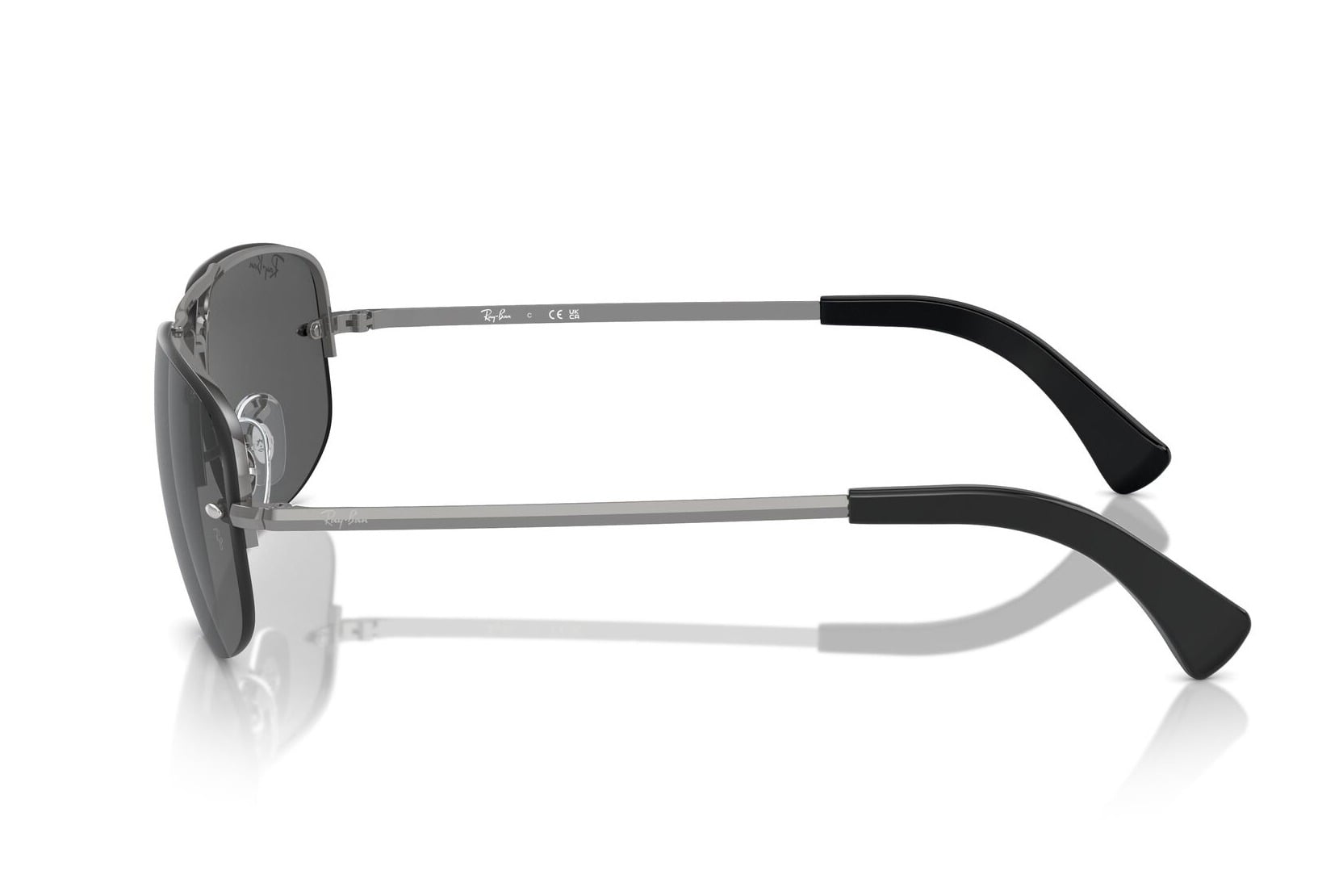 RAYBAN 0RB3742I 004/87 Sunglass — Grey frame — view 3