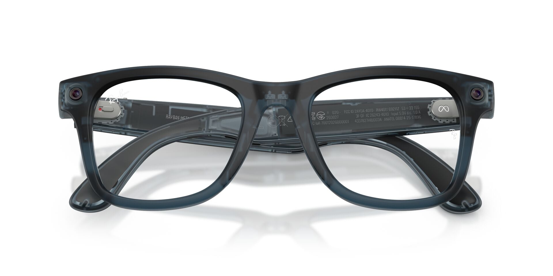 RAYBAN META GEN 3 RE4011 69211Z Sunglass — Transparent Blue frame — view 3