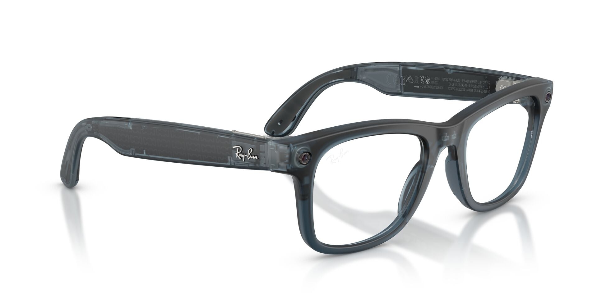 RAYBAN META GEN 3 RE4011 69211Z Sunglass — Transparent Blue frame — view 4