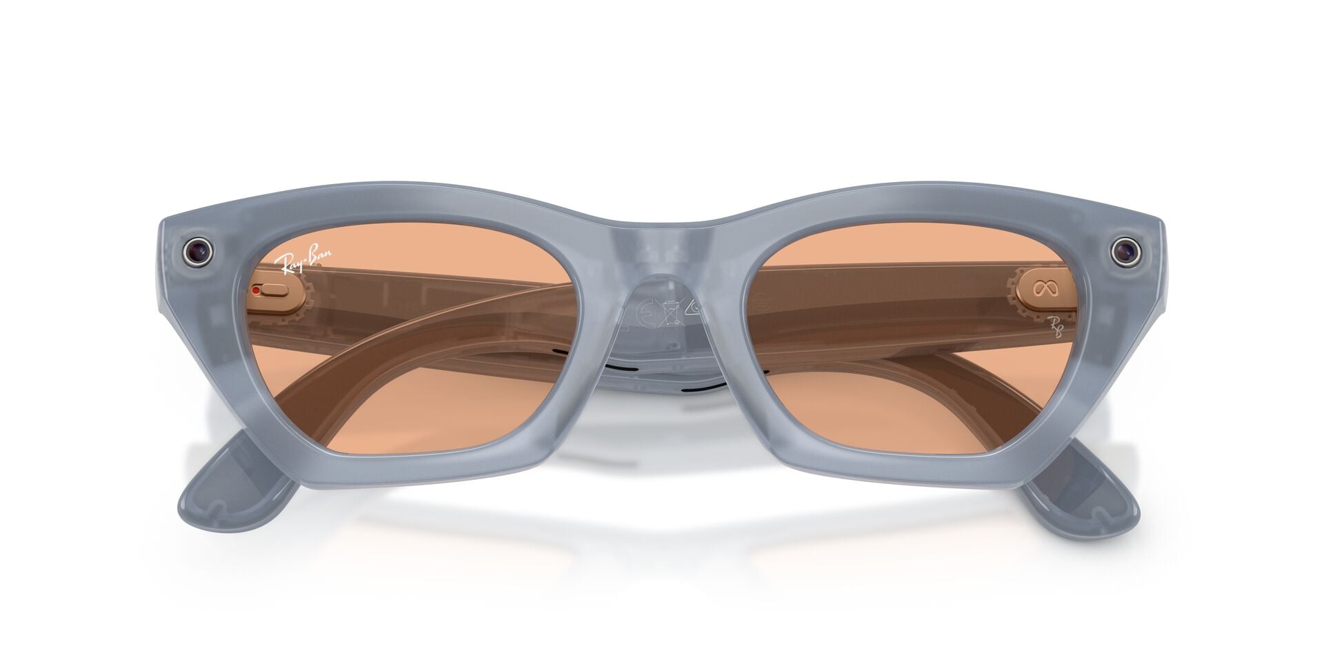 RAYBAN META GEN 3 RW4015 691410 Sunglass — Transparent Grey frame — view 5