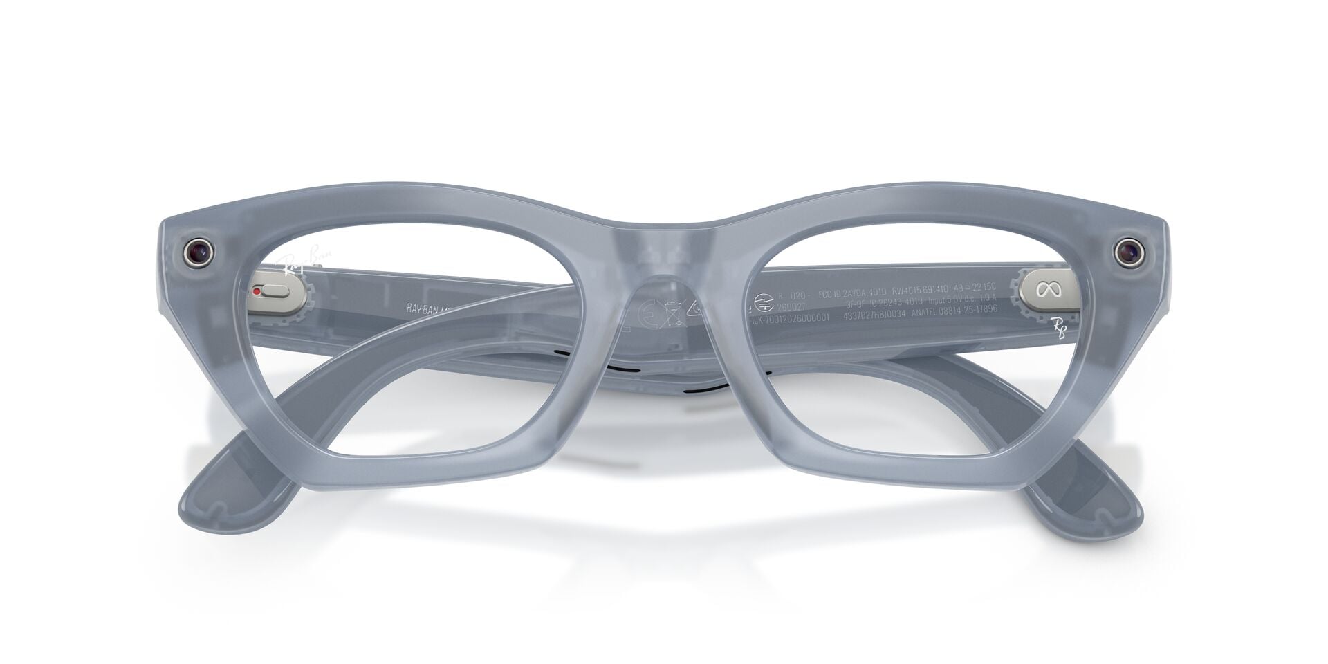 RAYBAN META GEN 3 RW4015 691410 Sunglass — Transparent Grey frame — view 4