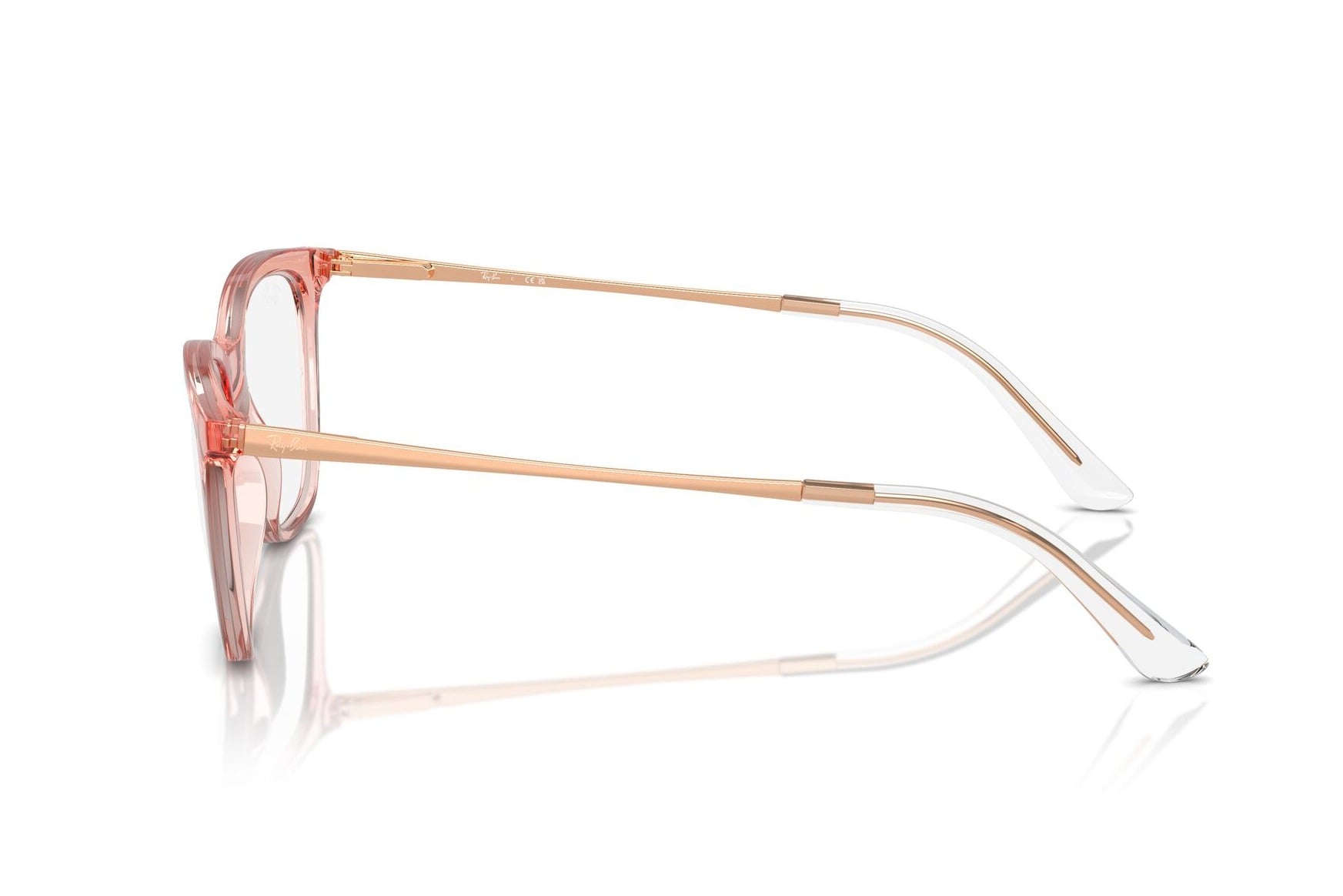 RAYBAN 0RX7237I 8335 Frame — Transparent Pink frame — view 3