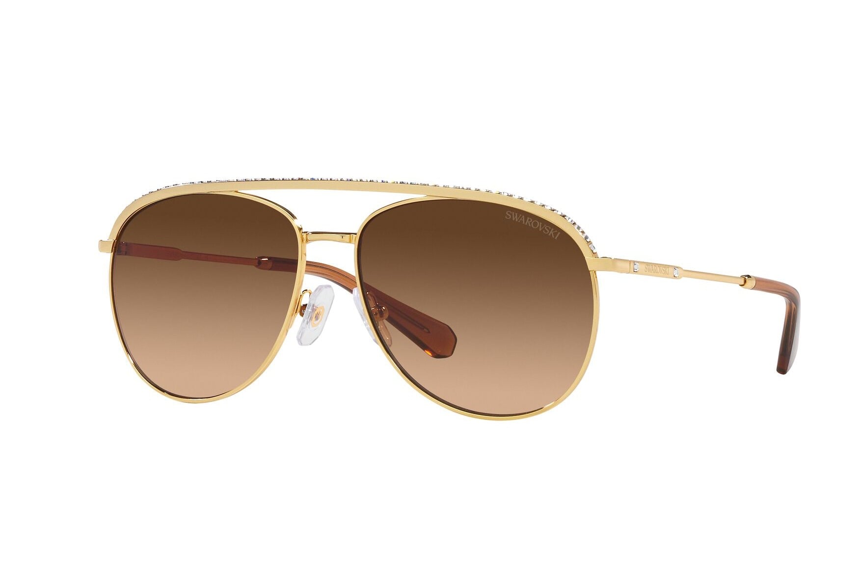 SWAROVSKI 0SK7005 400474 Sunglass — Gold frame — view 1