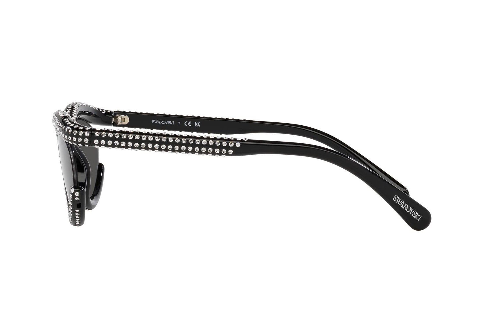 SWAROVSKI 0SK6006 100187 Sunglass — Black frame — view 2