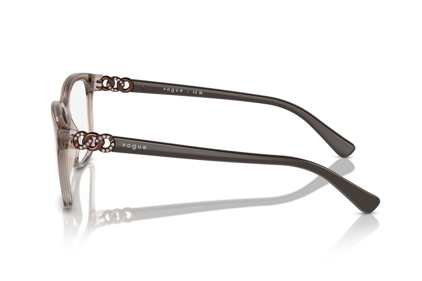 VOGUE 0VO5574B 2940 Frame — Transparent Brown frame — view 3