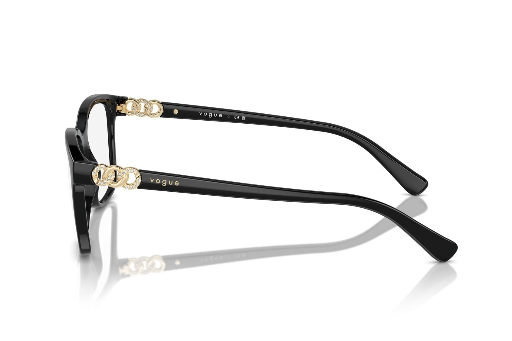 VOGUE 0VO5574B W44 Frame — Black frame — view 3