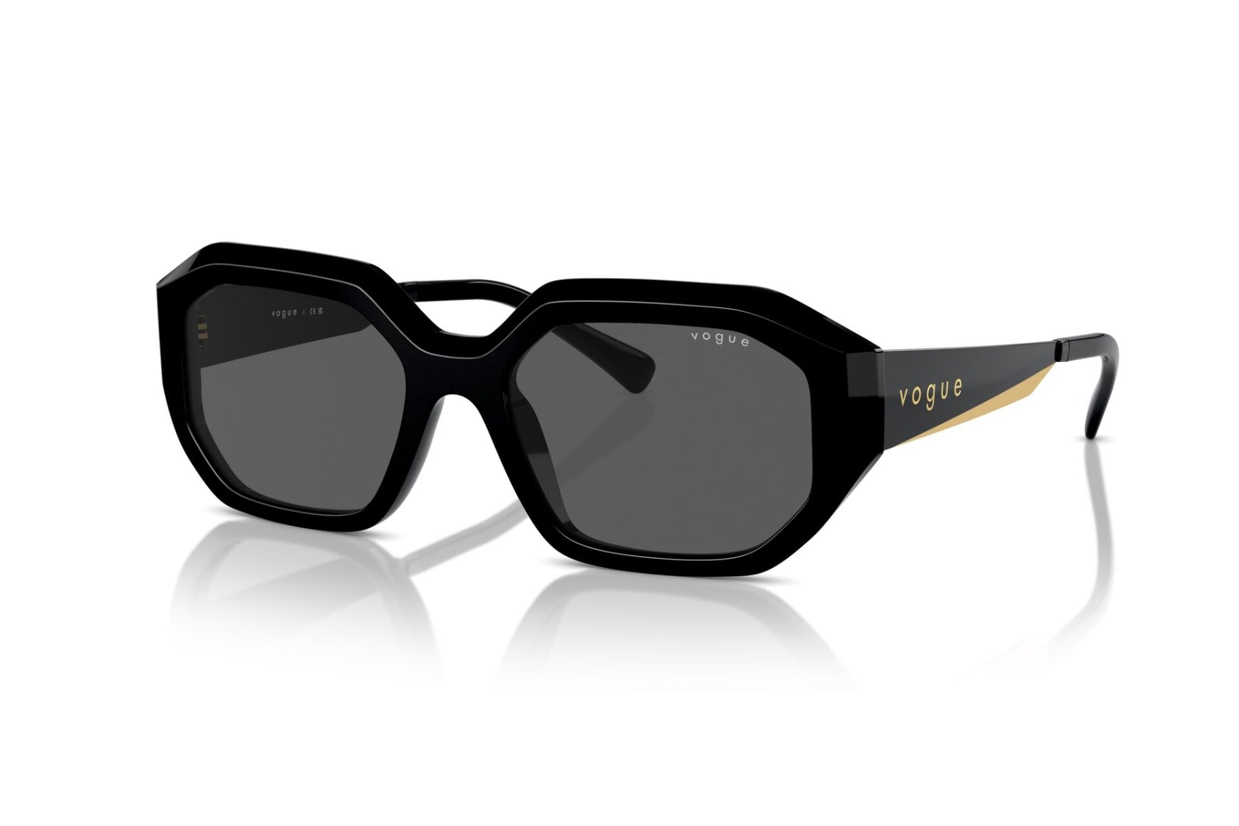 VOGUE 0VO5554S W44/87 Sunglass — Black frame — view 2