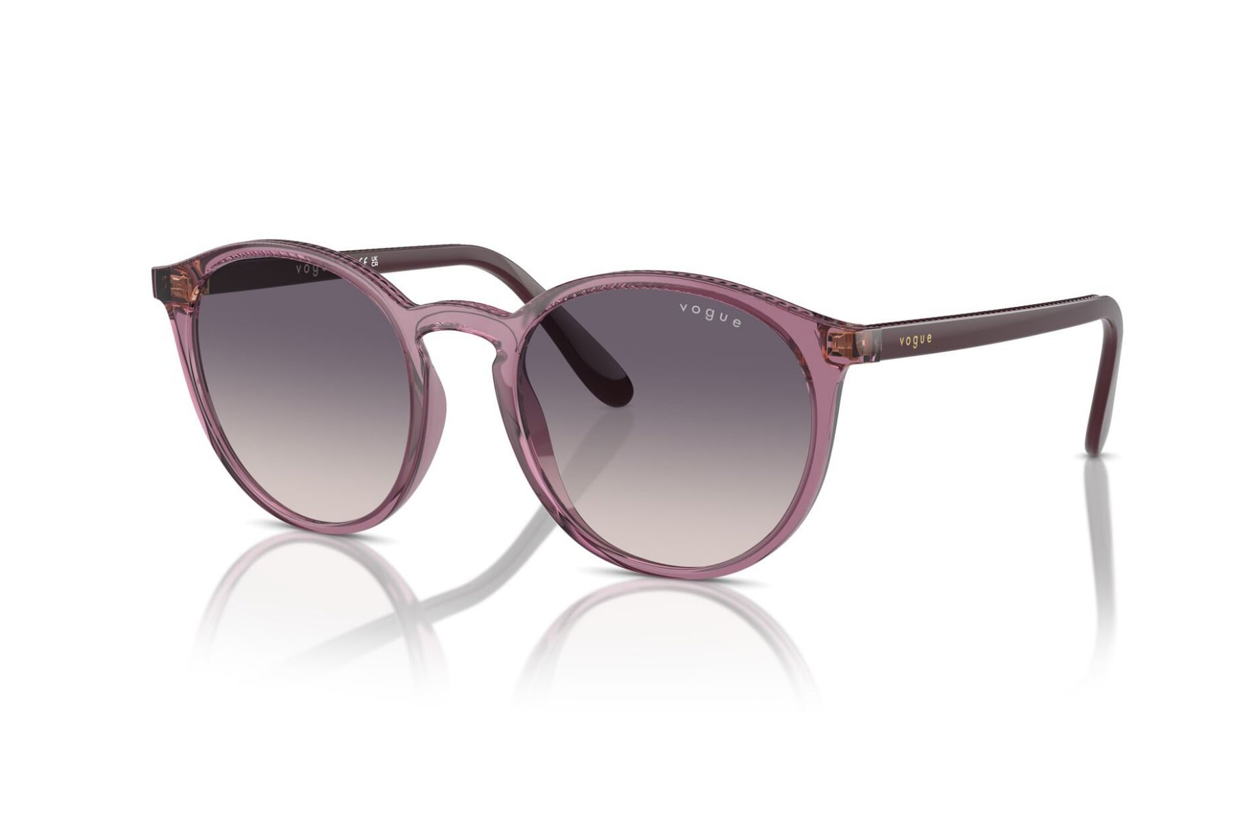 VOGUE 0VO5544SI 276136 Sunglass — Transparent Purple frame — view 1