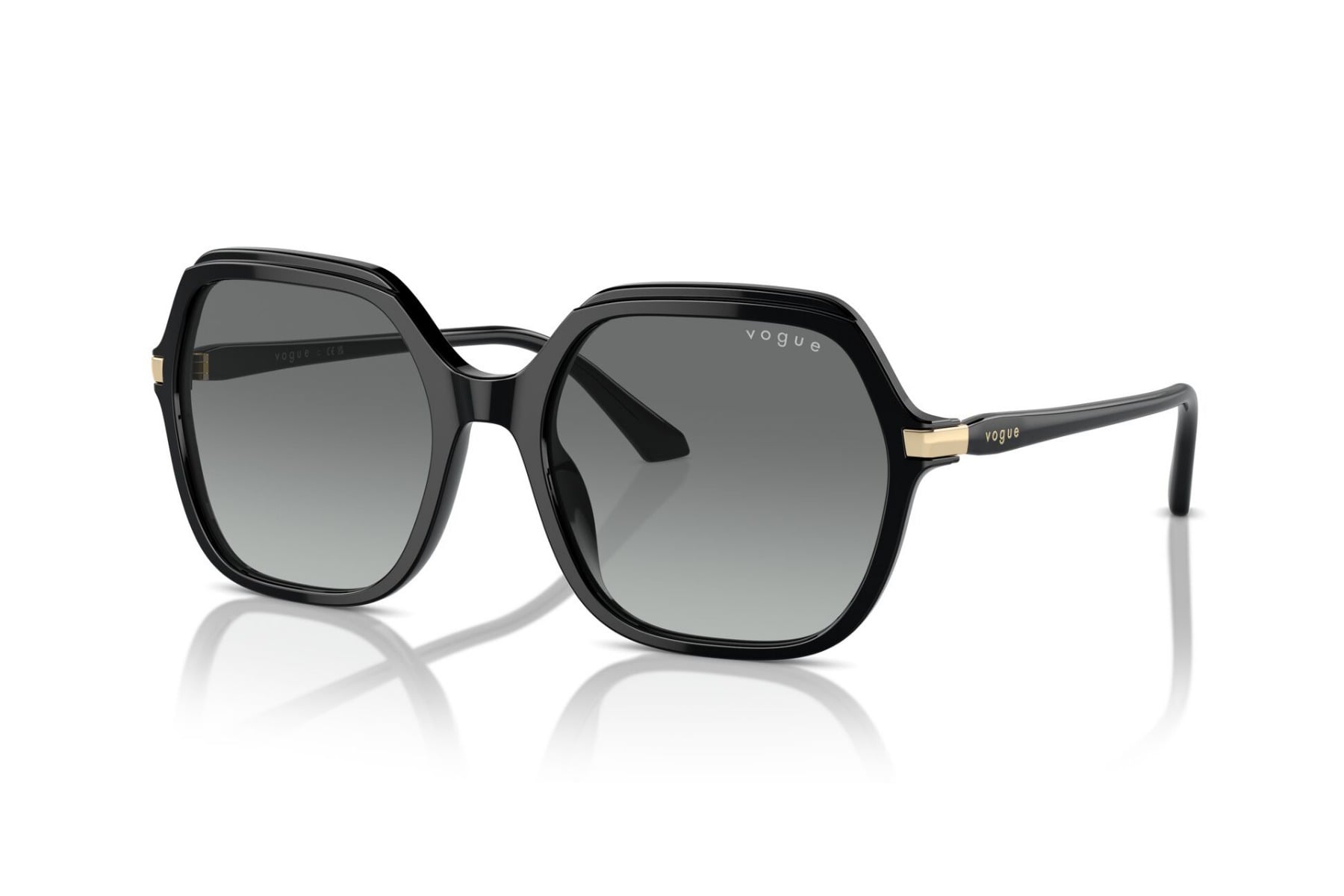 VOGUE 0VO5561-S W44/11 Sunglass — Black frame — view 1