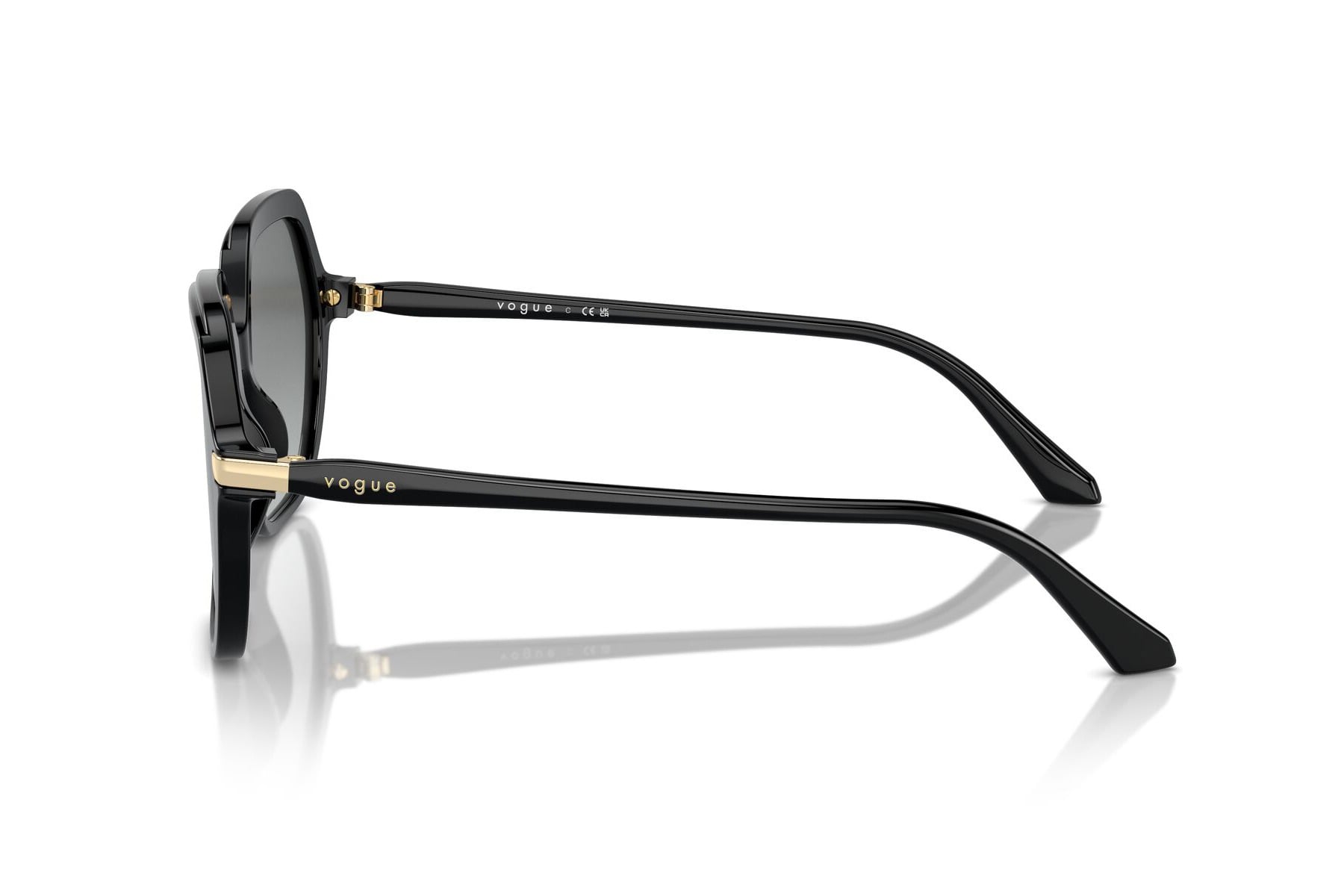 VOGUE 0VO5561-S W44/11 Sunglass — Black frame — view 3
