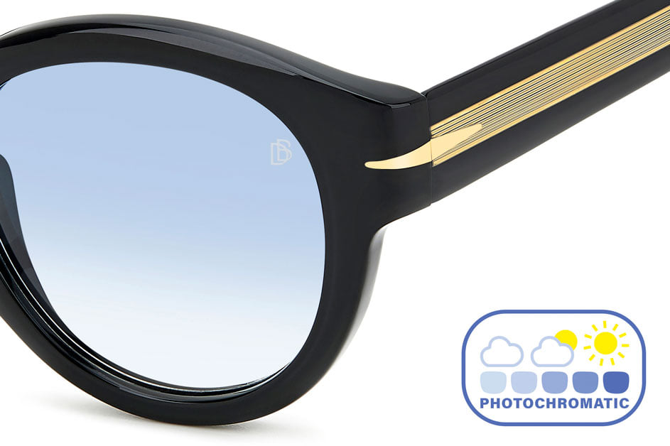 DAVID BECKHAM DB 7110/S 807 Sunglass — Black frame — view 3