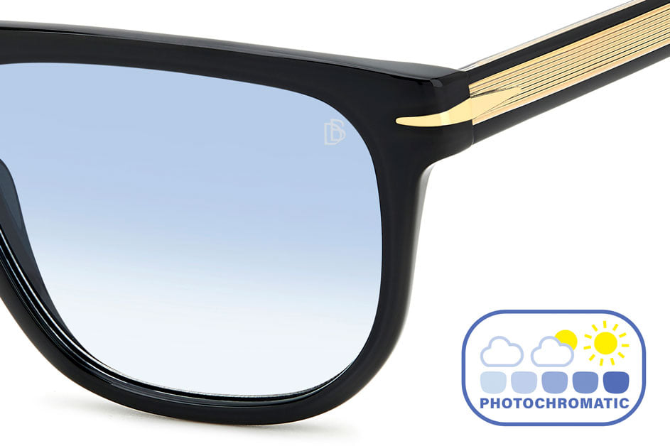DAVID BECKHAM DB 7111/S 807 Sunglass — Black frame — view 3